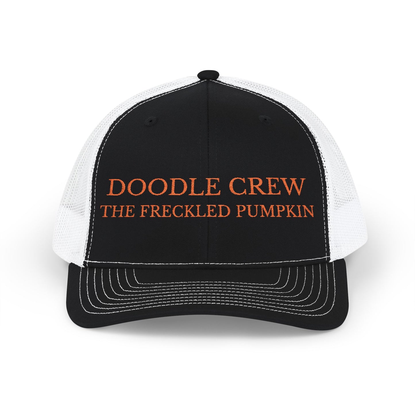 ✍️ Doodle Crew Snapback Trucker Cap, Embroidered Cap for Gardeners, Outdoor Enthusiasts, Eco-Friendly Gift, Unique Style, Casual Fashion