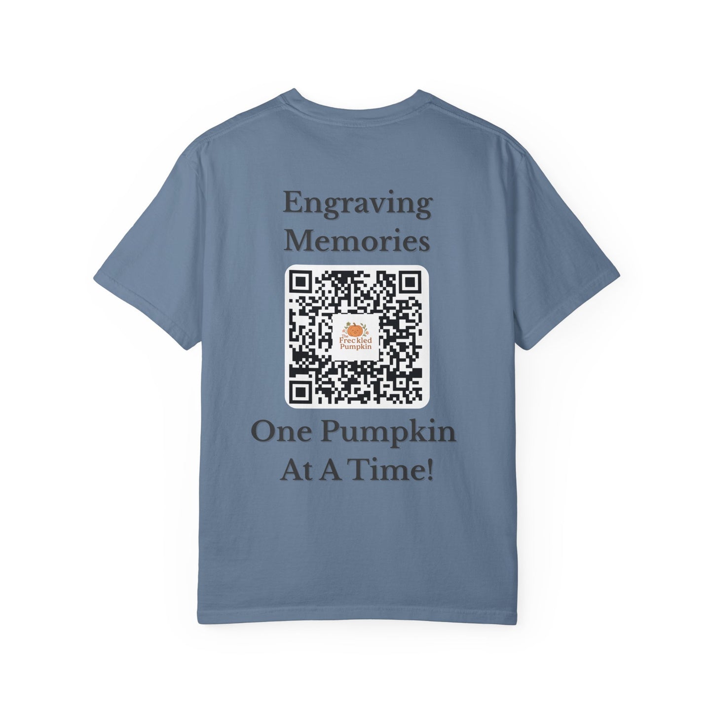 The Freckled Pumpkin Logo Engraving Unisex Comfort Colors T-shirt