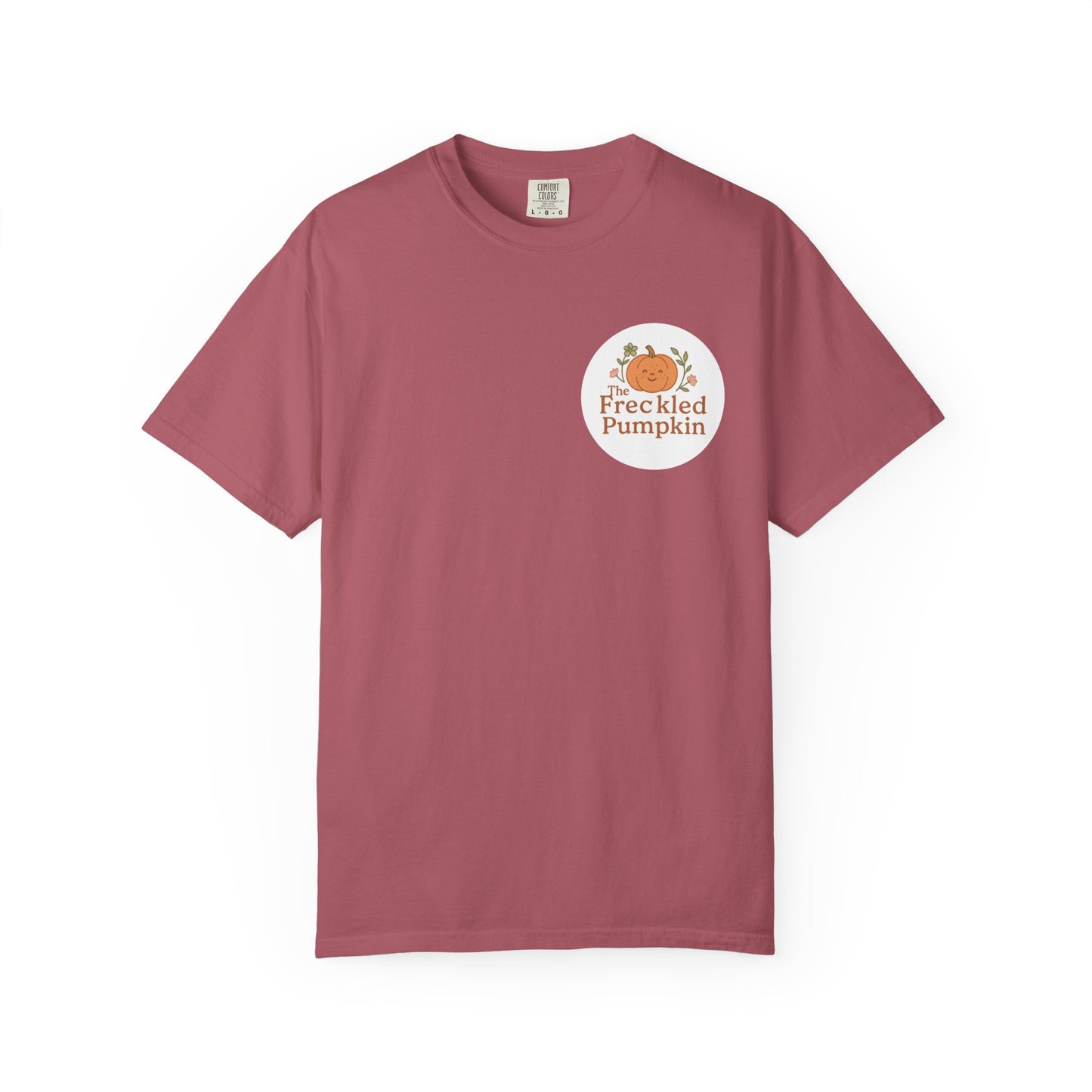 The Freckled Pumpkin Logo Doodle Unisex Comfort Colors T-shirt