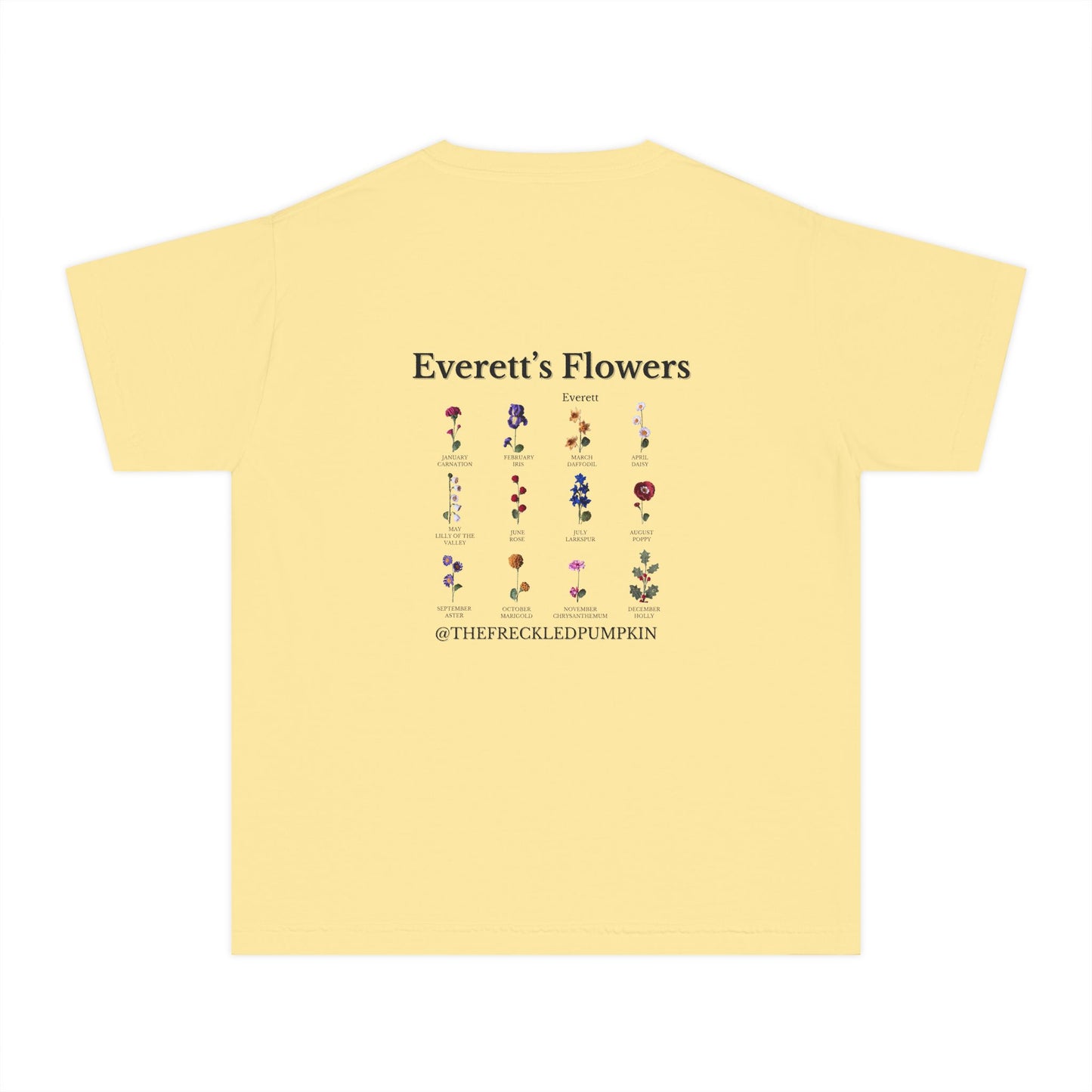 Everett’s Flowers Youth Comfort Colors T-Shirt