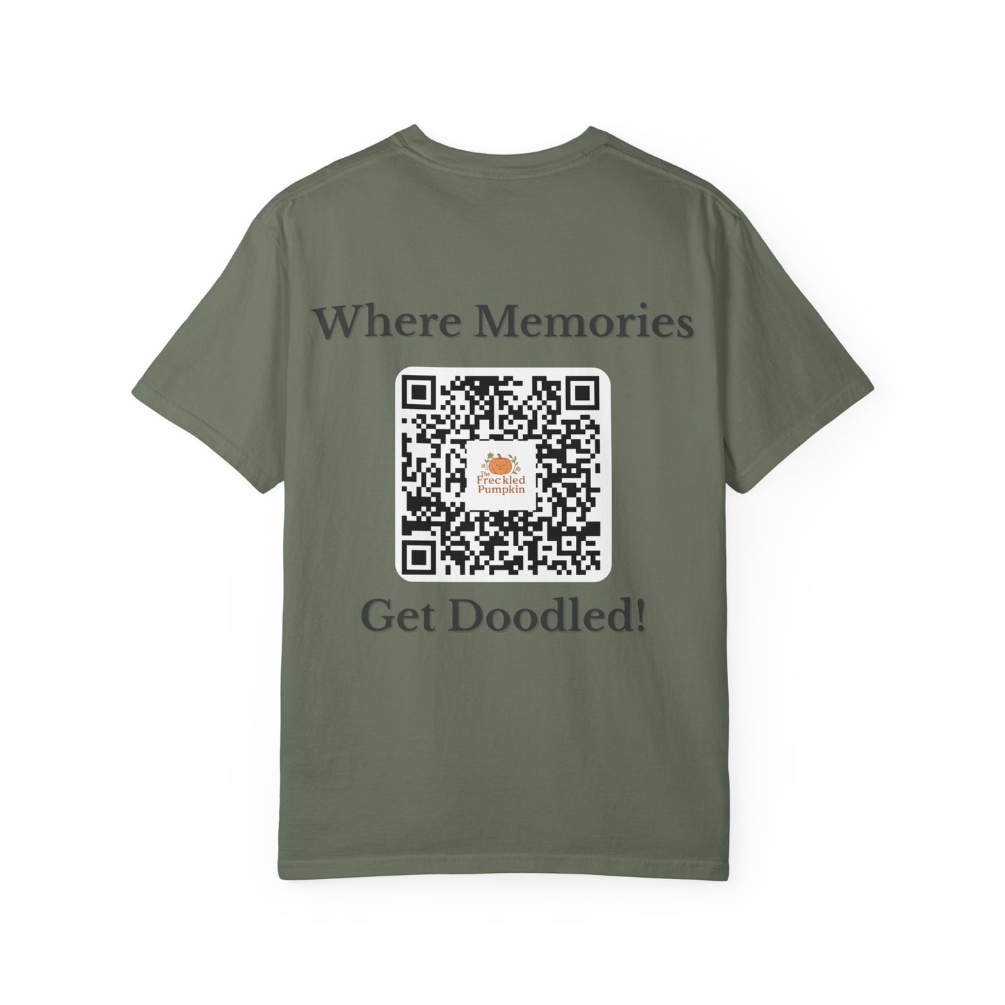 The Freckled Pumpkin Logo Doodle Unisex Comfort Colors T-shirt