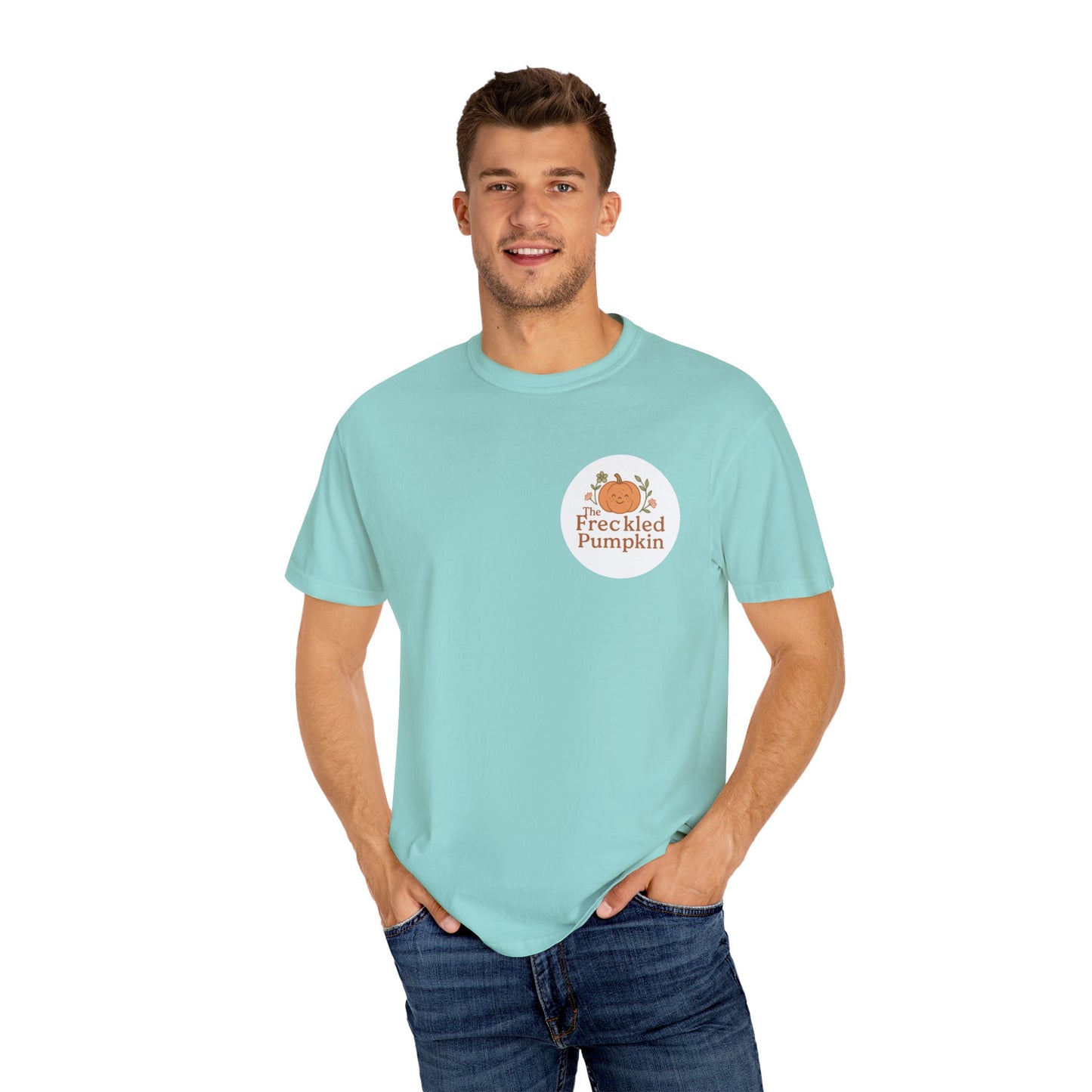 The Freckled Pumpkin Logo Doodle Unisex Comfort Colors T-shirt