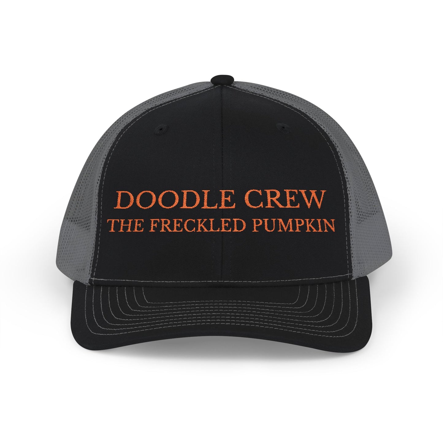 ✍️ Doodle Crew Snapback Trucker Cap, Embroidered Cap for Gardeners, Outdoor Enthusiasts, Eco-Friendly Gift, Unique Style, Casual Fashion