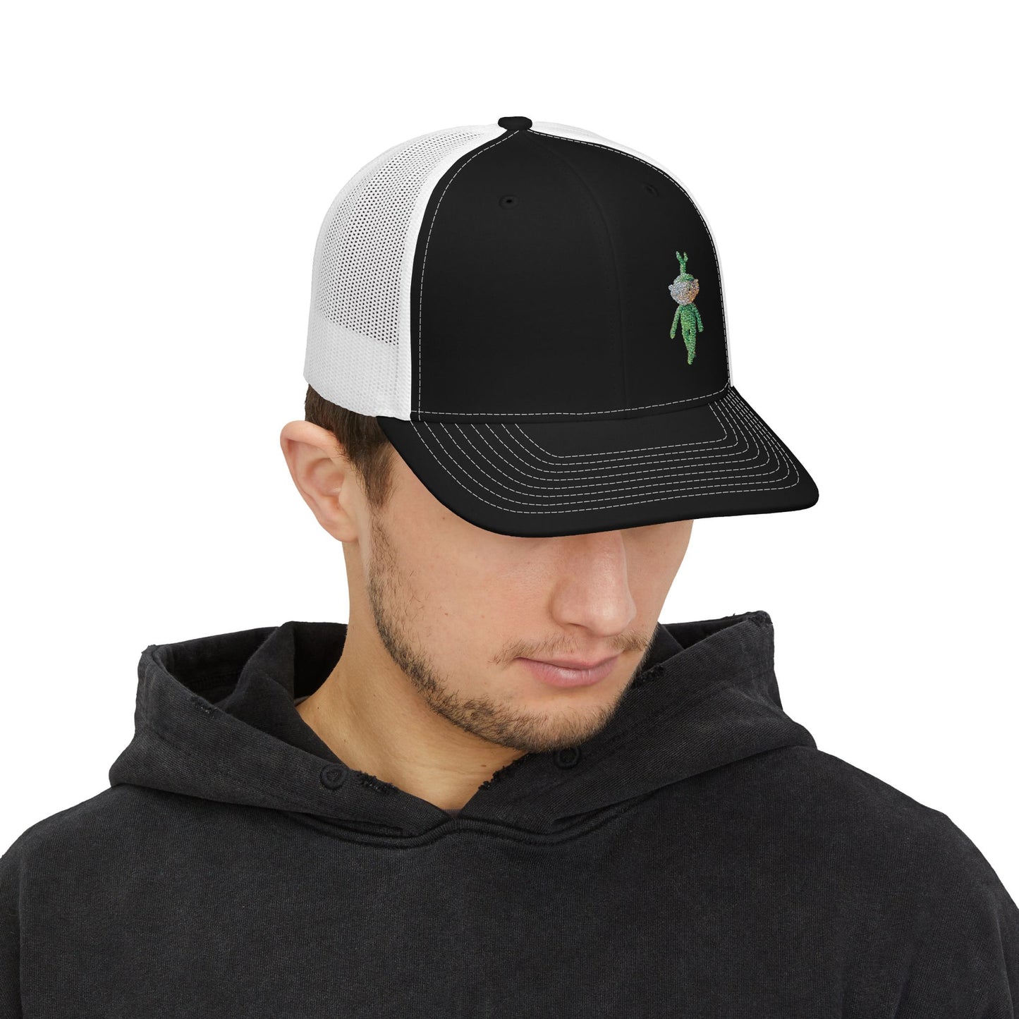 🌱Sprout Snapback Trucker Cap, Embroidered Cap for Gardeners, Outdoor Enthusiasts, Eco-Friendly Gift, Unique Style, Casual Fashion