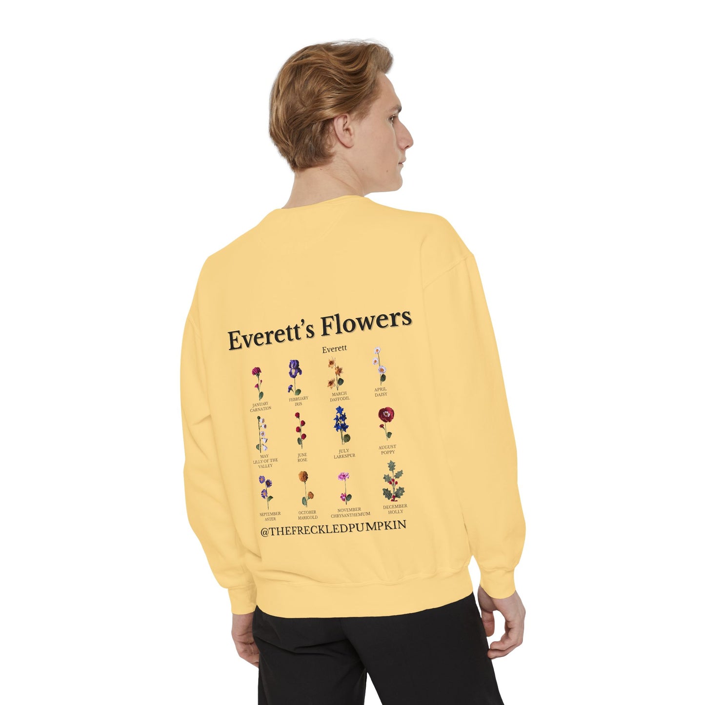 🍓Everett’s Flowers Sweatshirt - Comfort Colors Unisex Crew