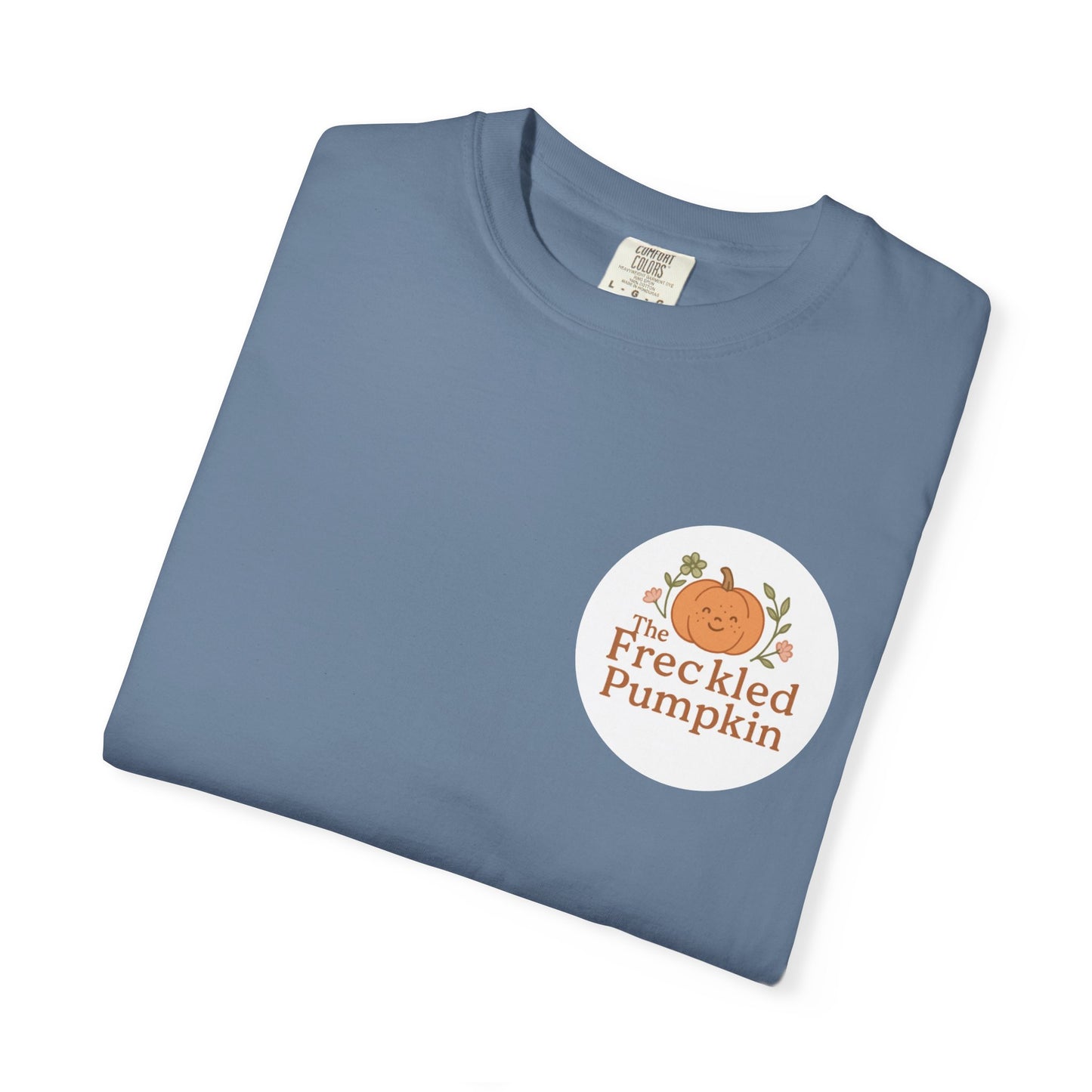 The Freckled Pumpkin Logo Doodle Unisex Comfort Colors T-shirt