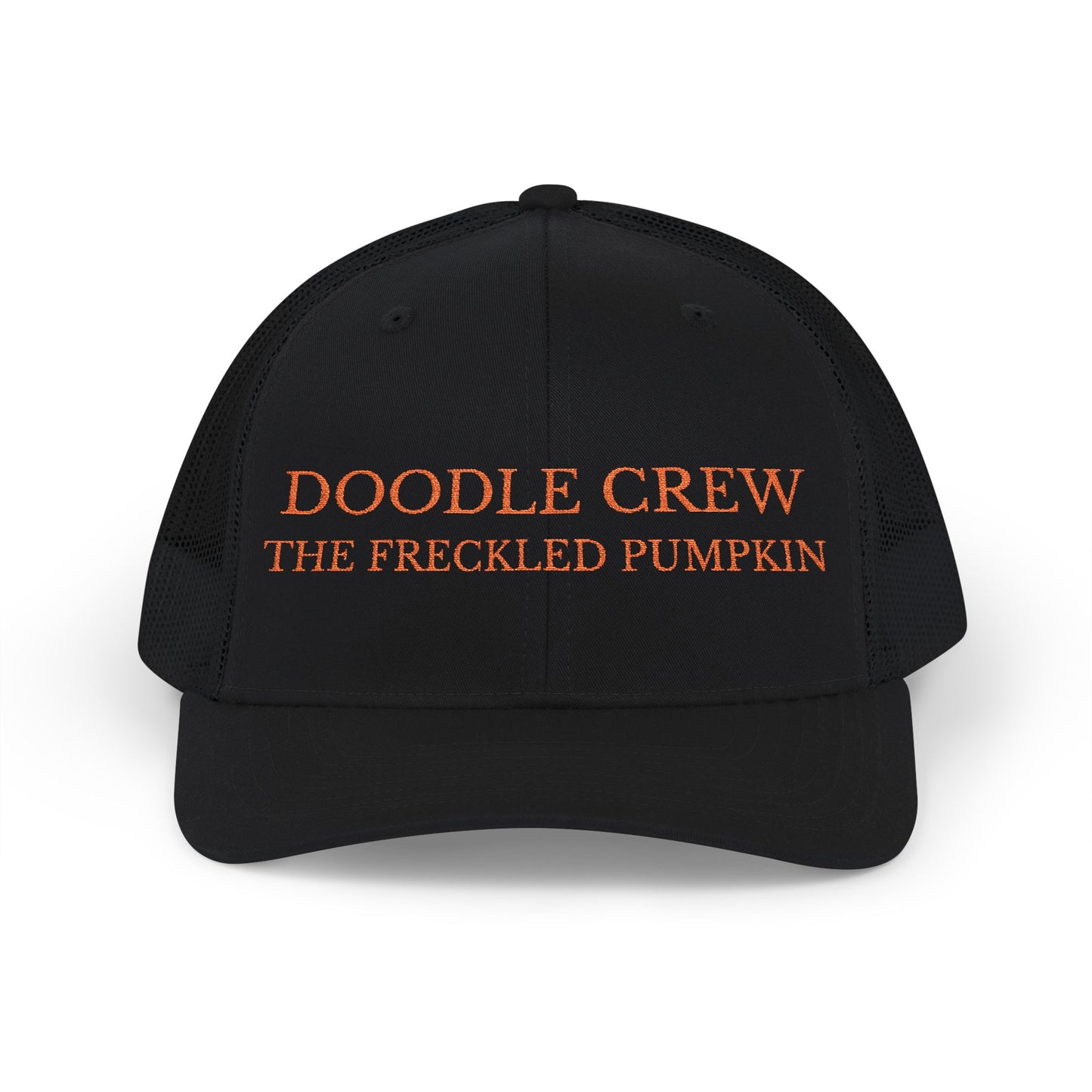 ✍️ Doodle Crew Snapback Trucker Cap, Embroidered Cap for Gardeners, Outdoor Enthusiasts, Eco-Friendly Gift, Unique Style, Casual Fashion