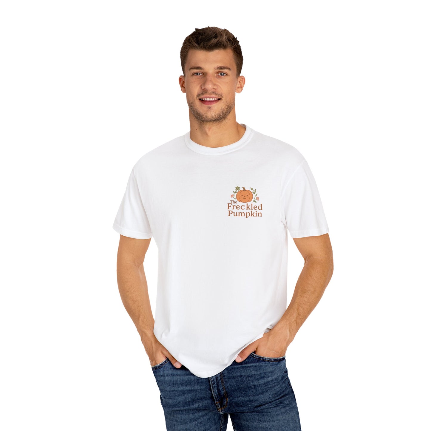 The Freckled Pumpkin Logo Doodle Unisex Comfort Colors T-shirt