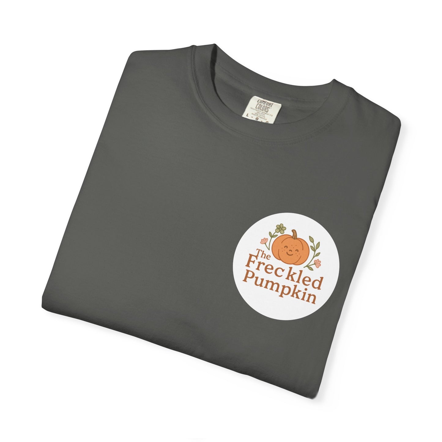 The Freckled Pumpkin Logo Doodle Unisex Comfort Colors T-shirt
