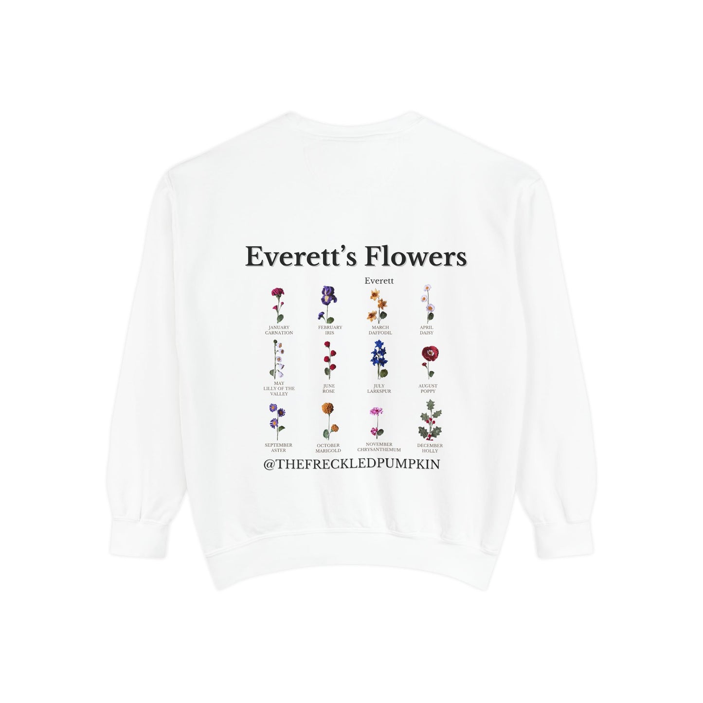 🍓Everett’s Flowers Sweatshirt - Comfort Colors Unisex Crew