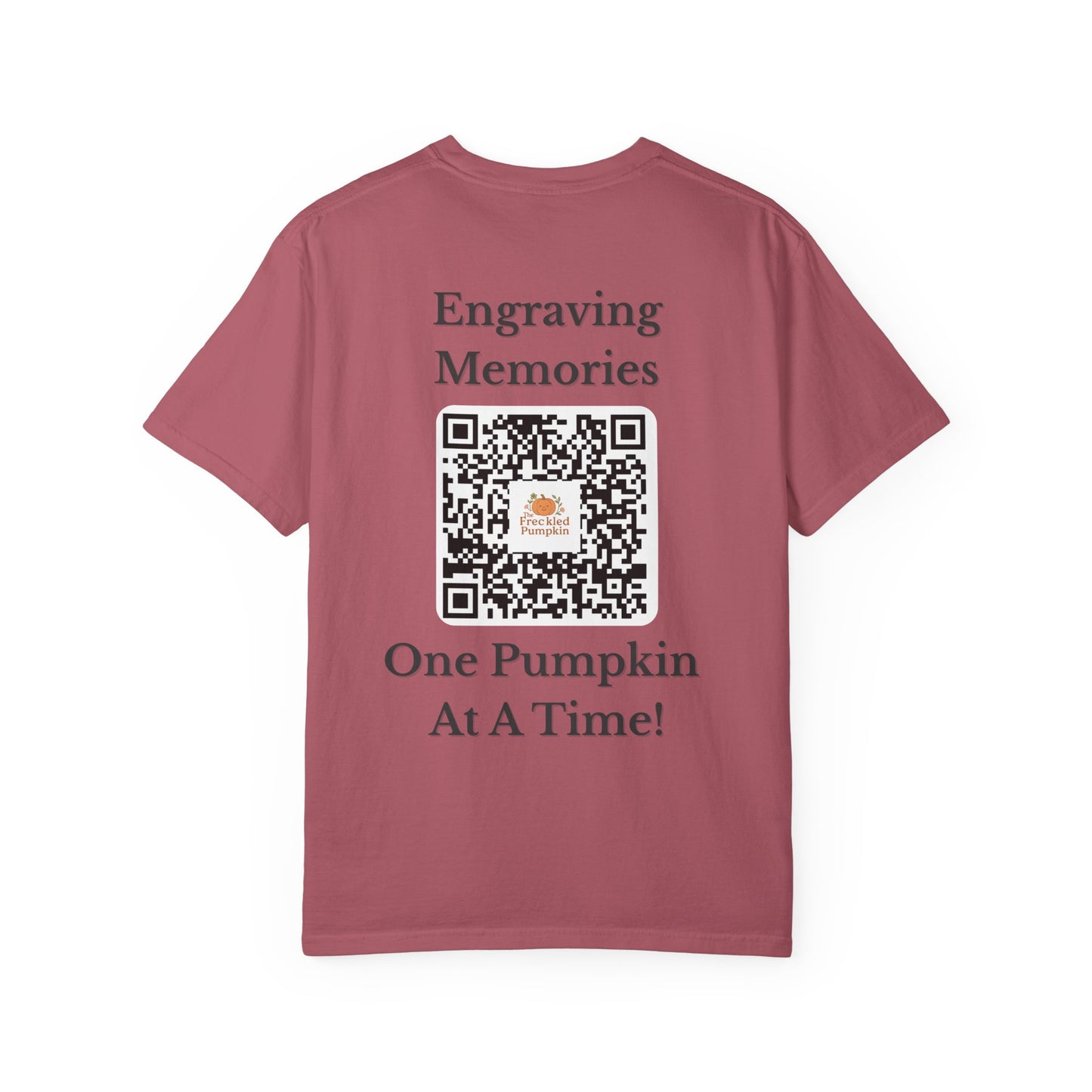 The Freckled Pumpkin Logo Engraving Unisex Comfort Colors T-shirt