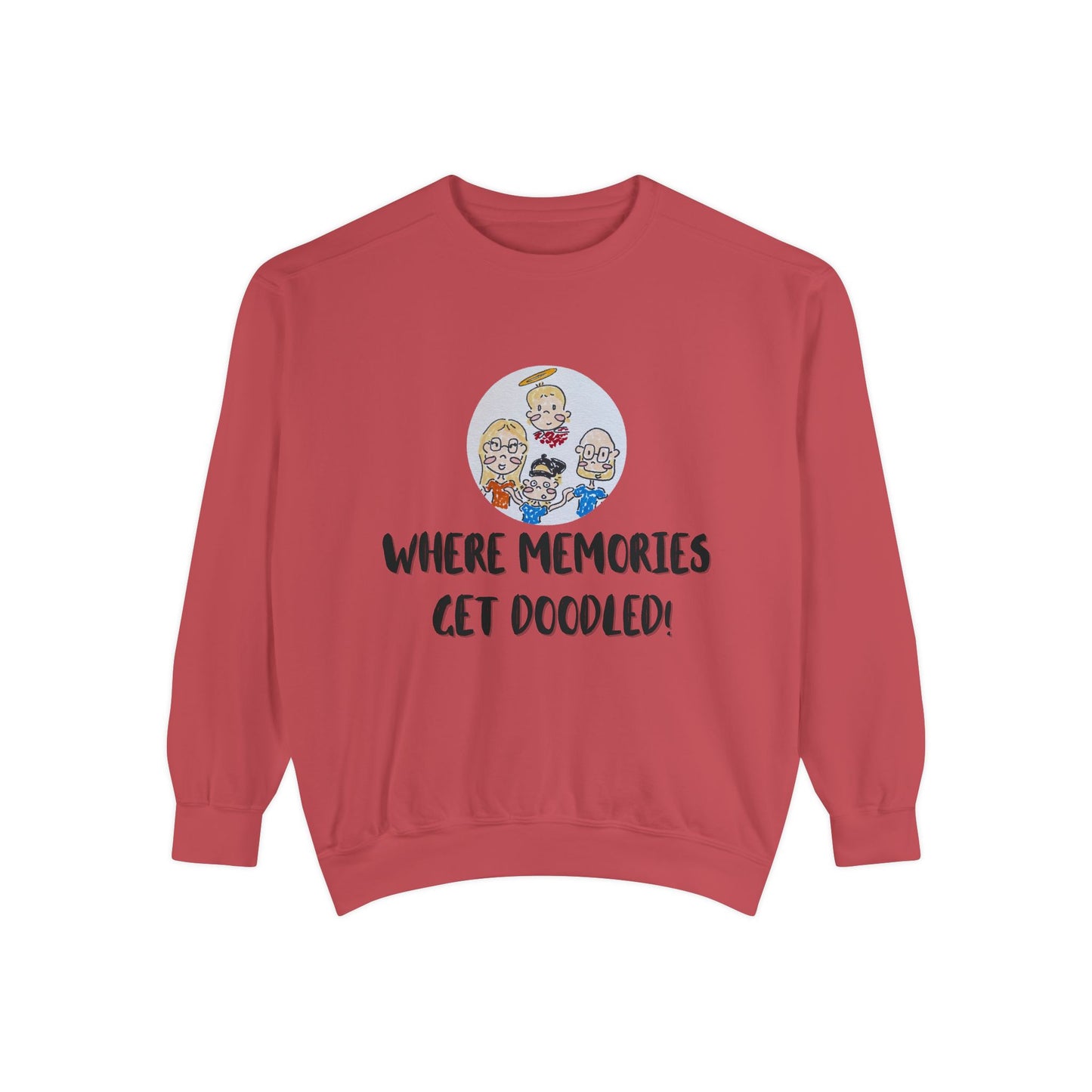 ✍️ Doodle Crew Sweatshirt -Comfort Colors Unisex Crew