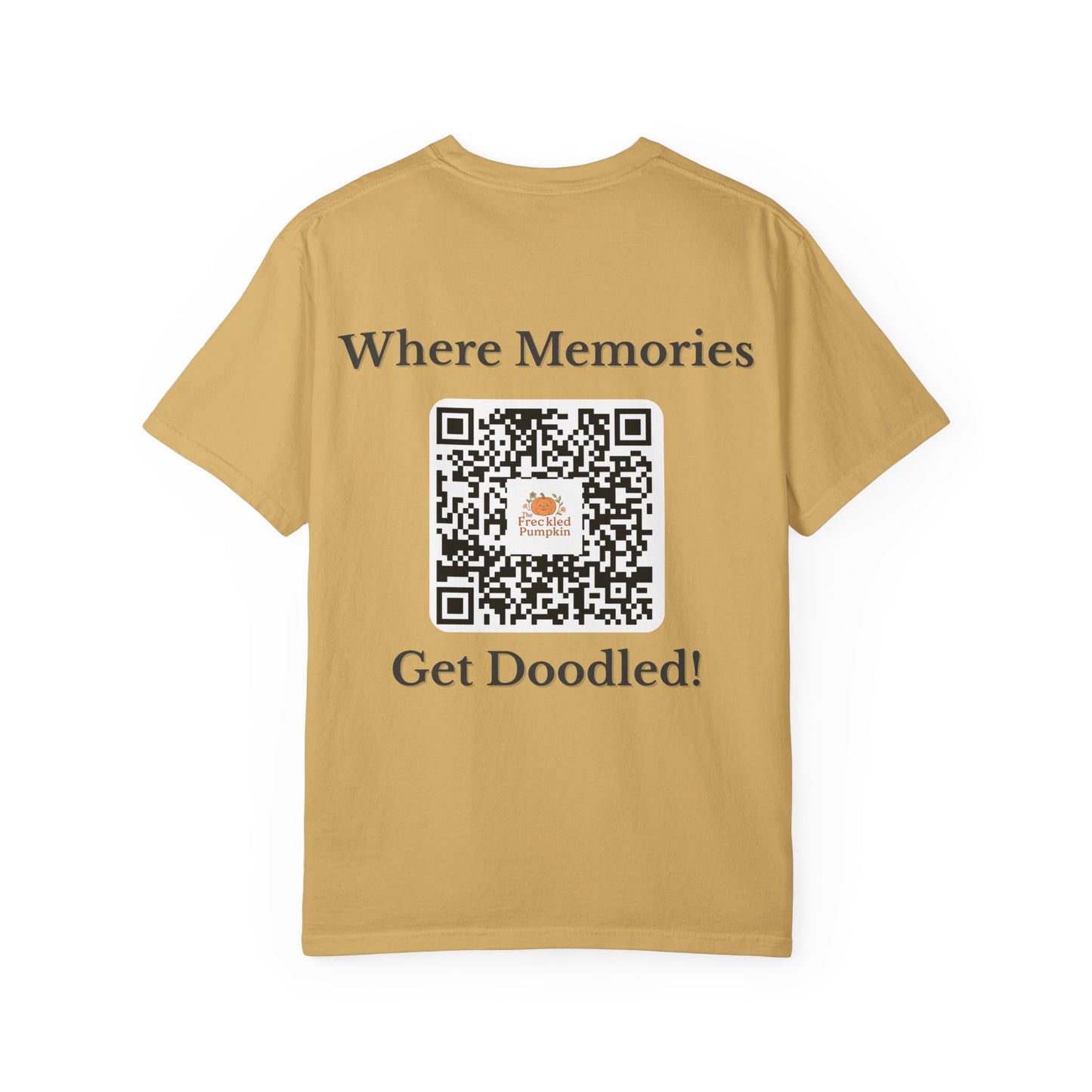 The Freckled Pumpkin Logo Doodle Unisex Comfort Colors T-shirt