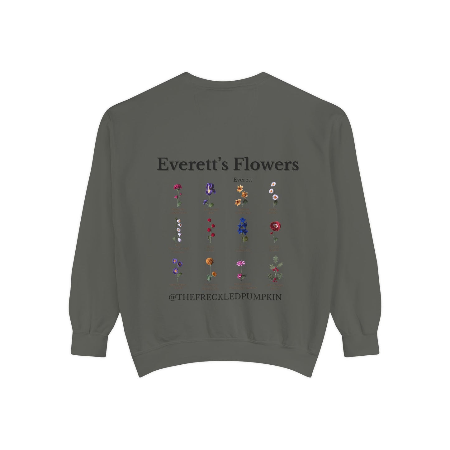 🍓Everett’s Flowers Sweatshirt - Comfort Colors Unisex Crew