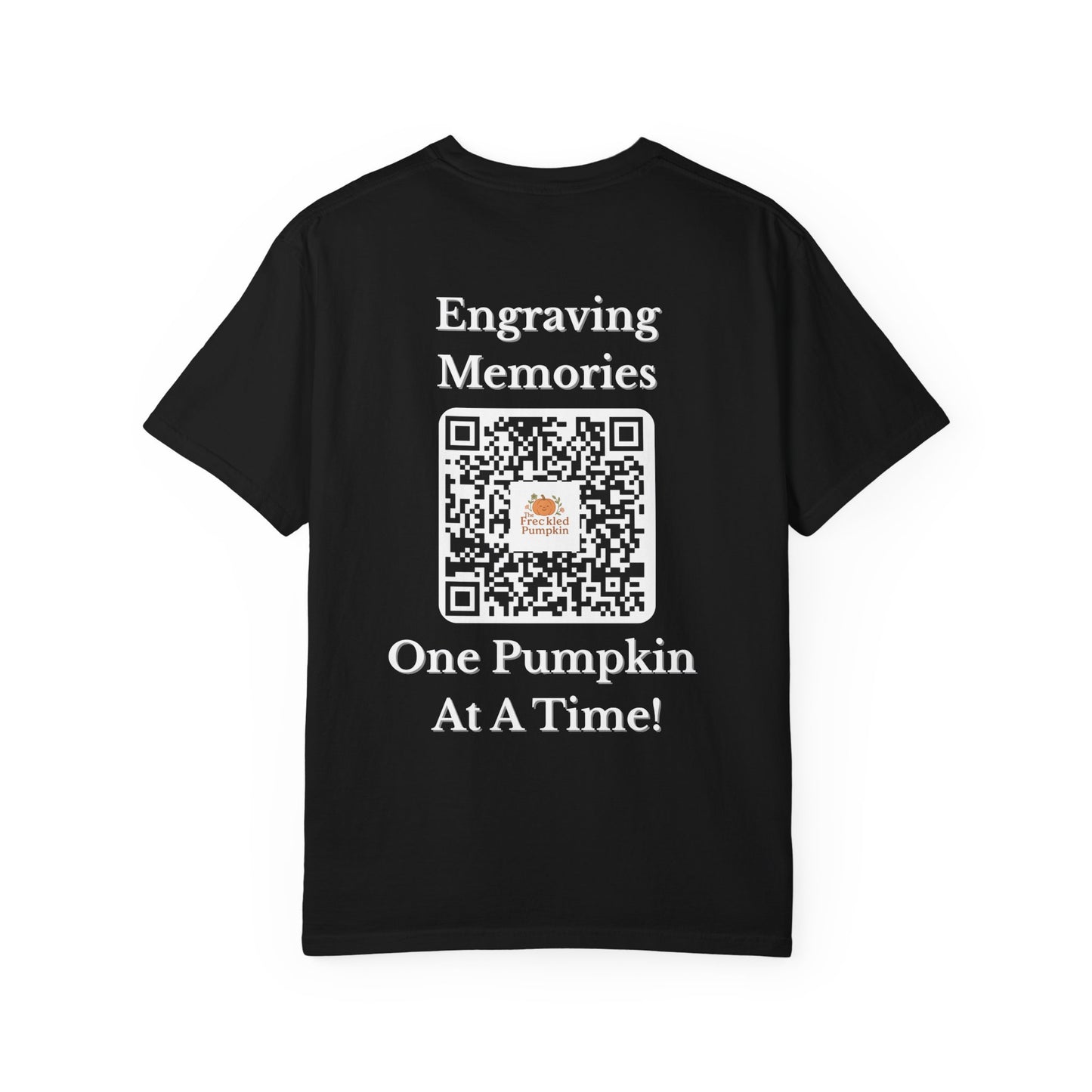 The Freckled Pumpkin Logo Engraving Unisex Comfort Colors T-shirt