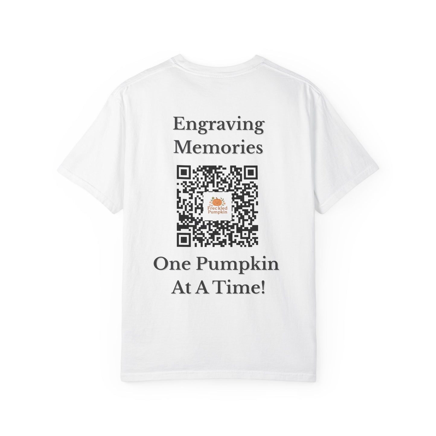 The Freckled Pumpkin Logo Engraving Unisex Comfort Colors T-shirt