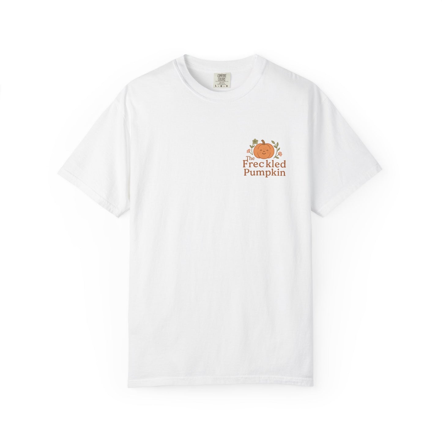 The Freckled Pumpkin Logo Doodle Unisex Comfort Colors T-shirt