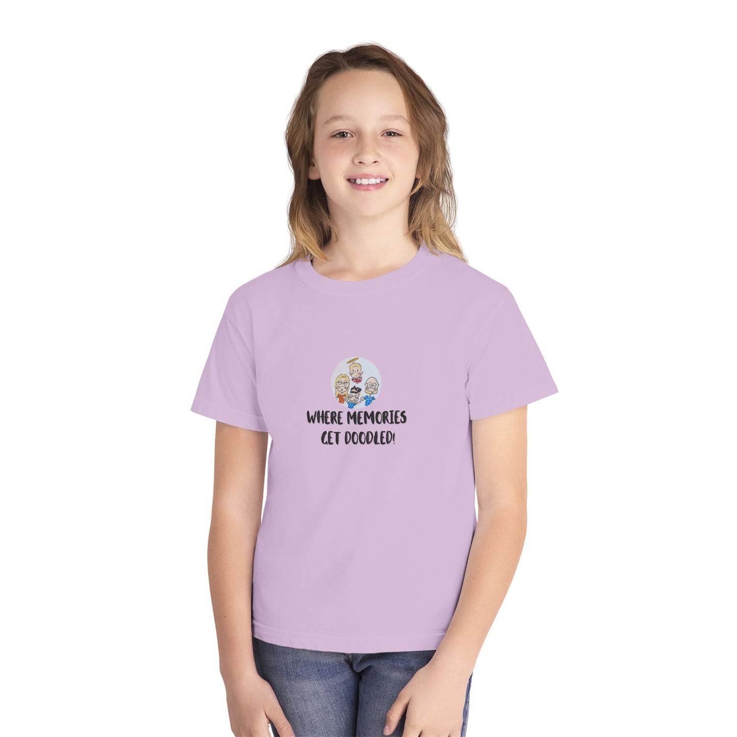 ✍️ Doodle Crew Youth Comfort Colors T-Shirt