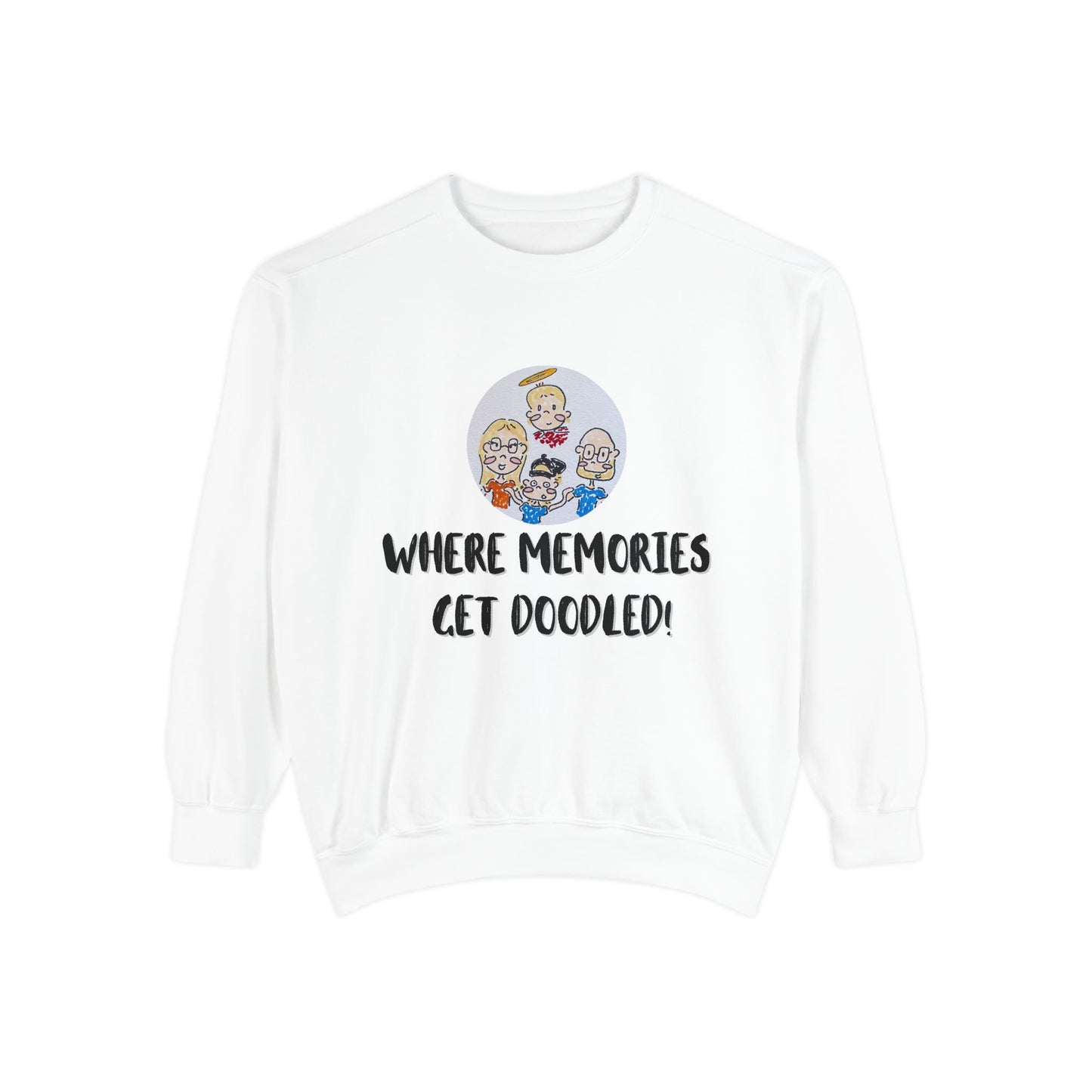 ✍️ Doodle Crew Sweatshirt -Comfort Colors Unisex Crew