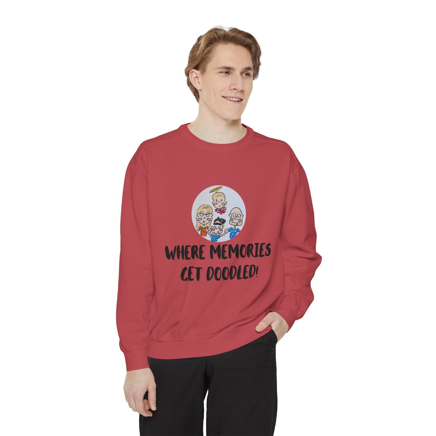 ✍️ Doodle Crew Sweatshirt -Comfort Colors Unisex Crew
