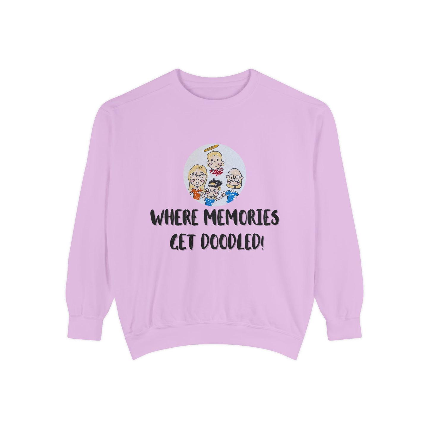 ✍️ Doodle Crew Sweatshirt -Comfort Colors Unisex Crew