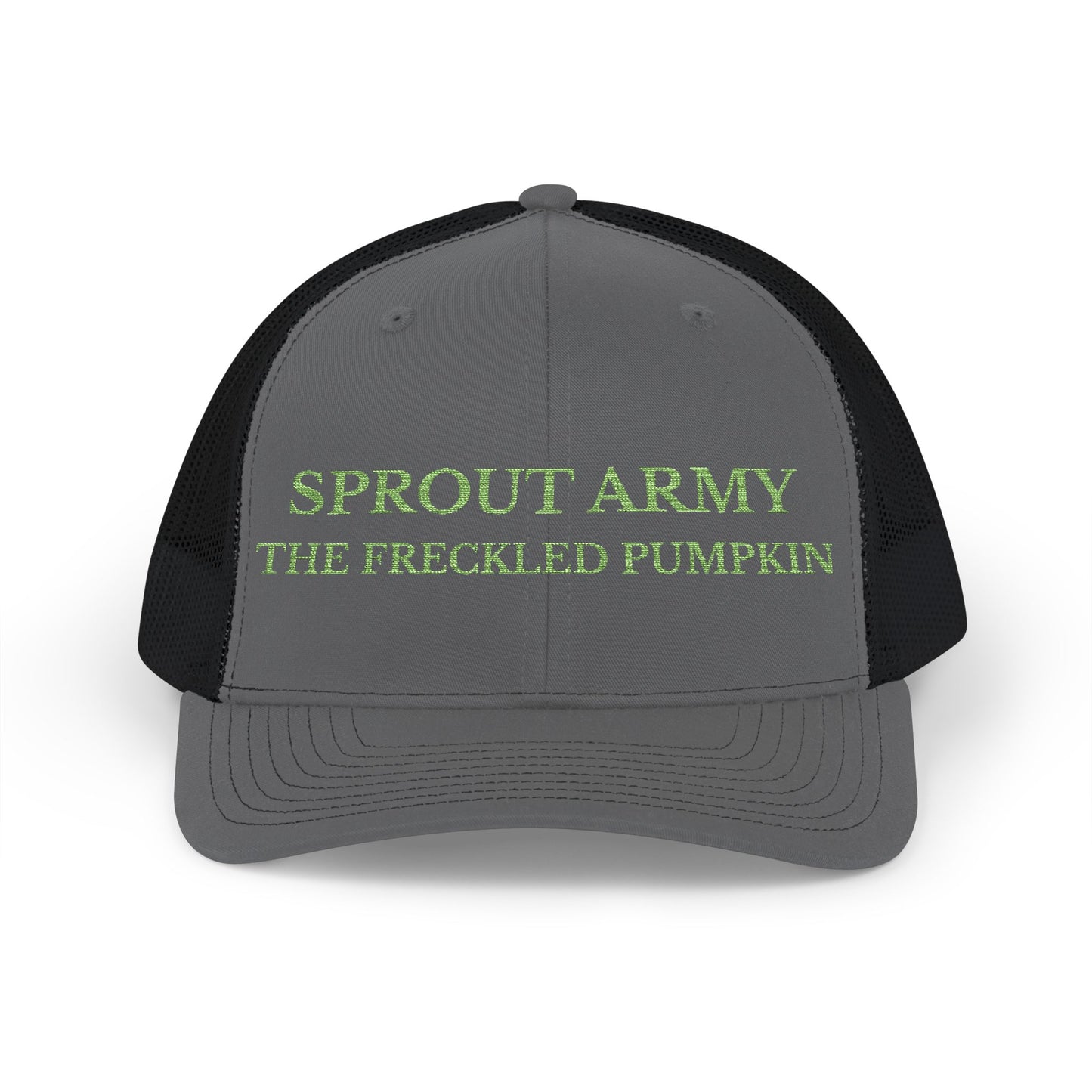 🌱Sprout Army Snapback Trucker Cap, Embroidered Cap for Gardeners, Outdoor Enthusiasts, Eco-Friendly Gift, Unique Style, Casual Fashion