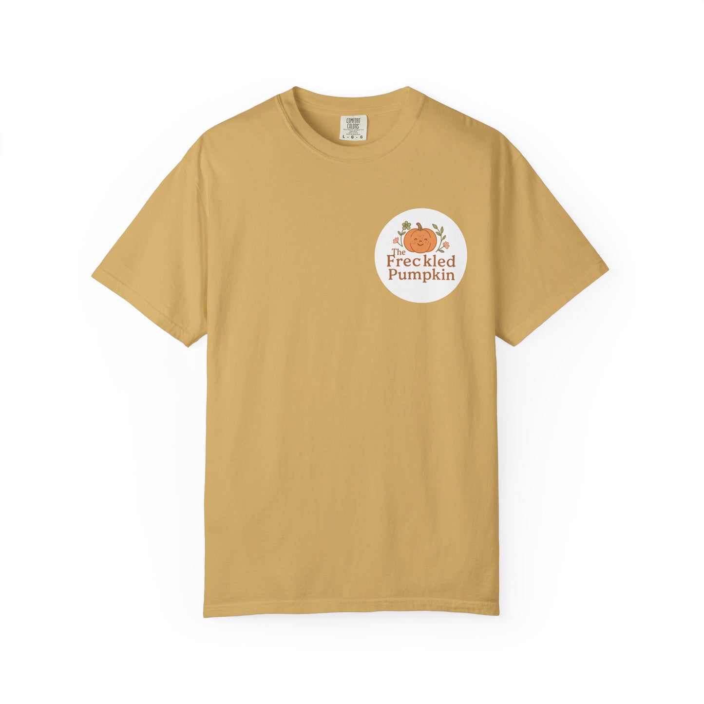 The Freckled Pumpkin Logo Doodle Unisex Comfort Colors T-shirt