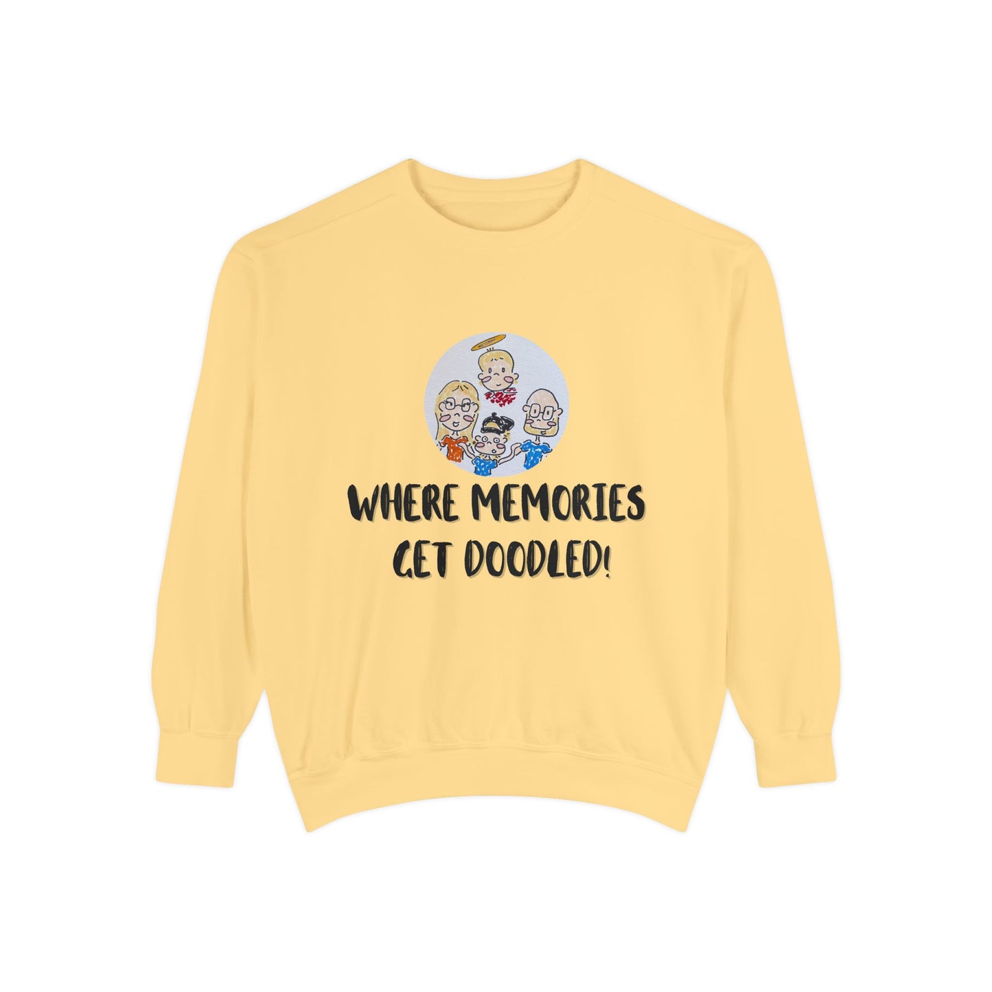 ✍️ Doodle Crew Sweatshirt -Comfort Colors Unisex Crew