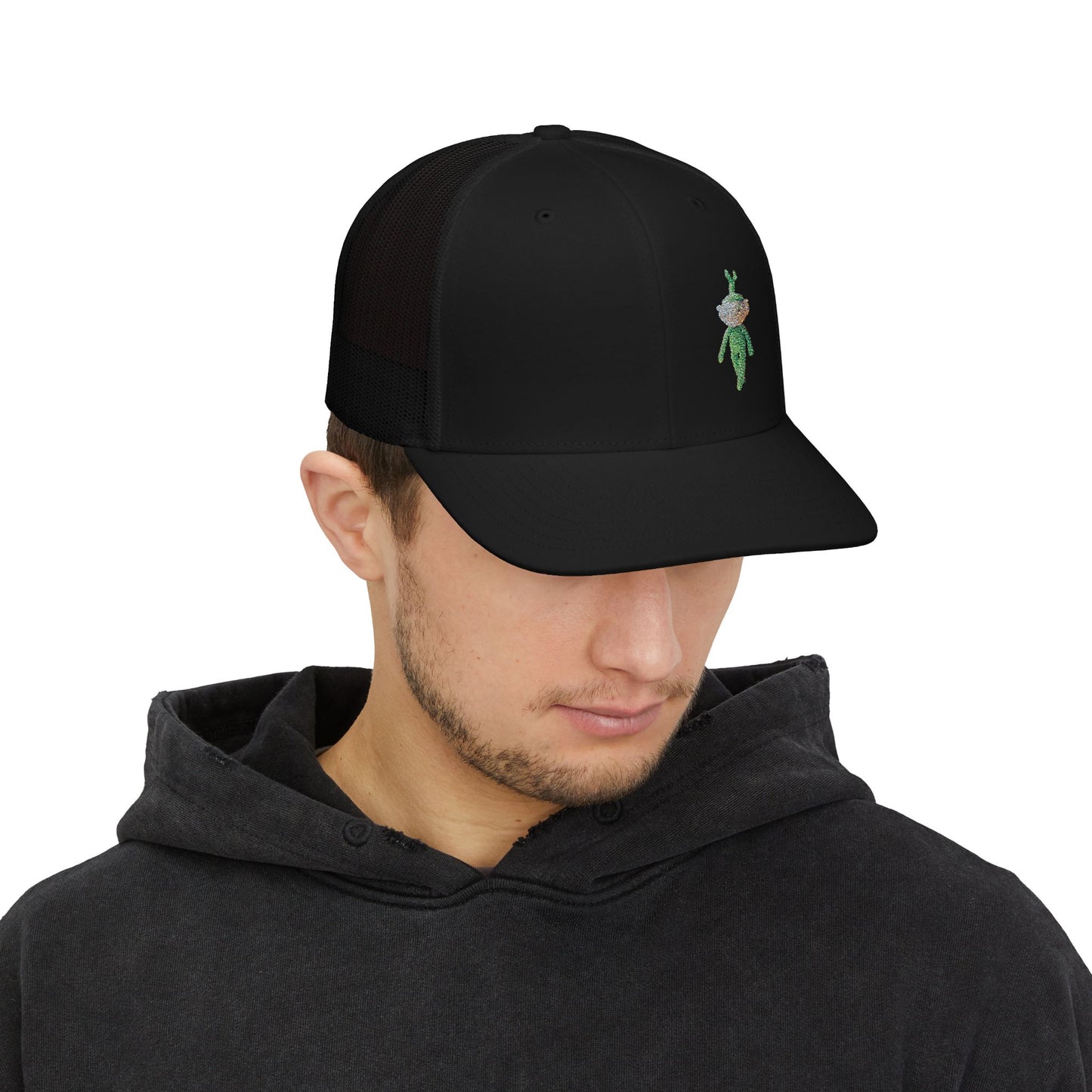 🌱Sprout Snapback Trucker Cap, Embroidered Cap for Gardeners, Outdoor Enthusiasts, Eco-Friendly Gift, Unique Style, Casual Fashion
