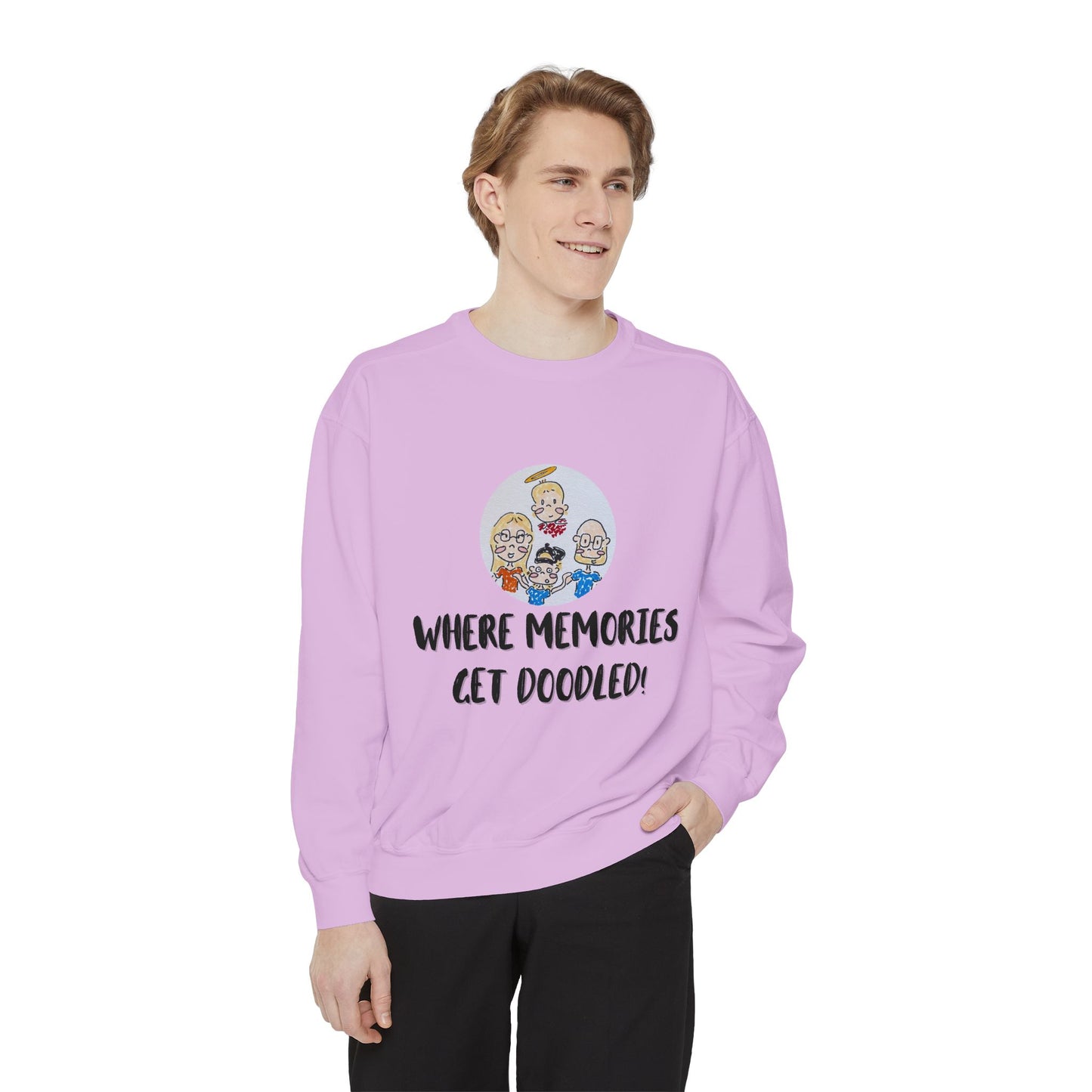 ✍️ Doodle Crew Sweatshirt -Comfort Colors Unisex Crew