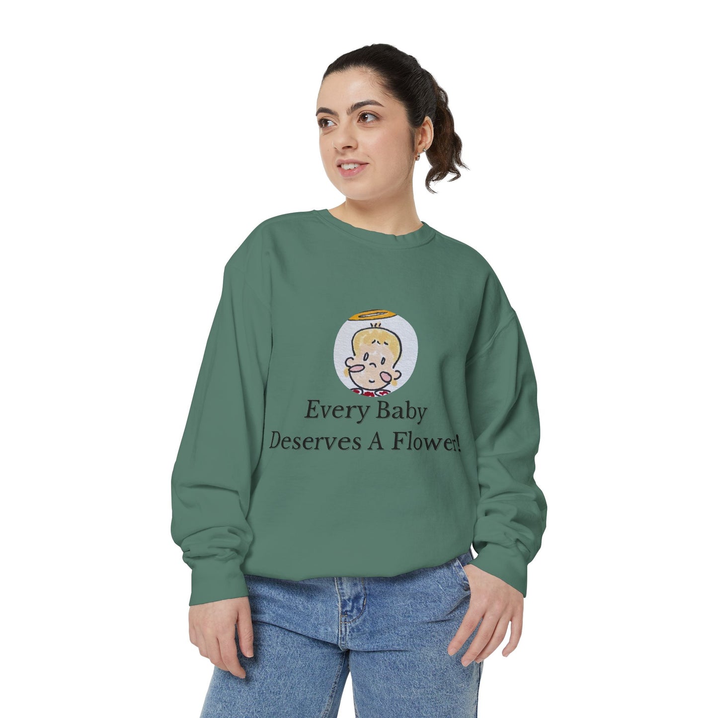 🍓Everett’s Flowers Sweatshirt - Comfort Colors Unisex Crew