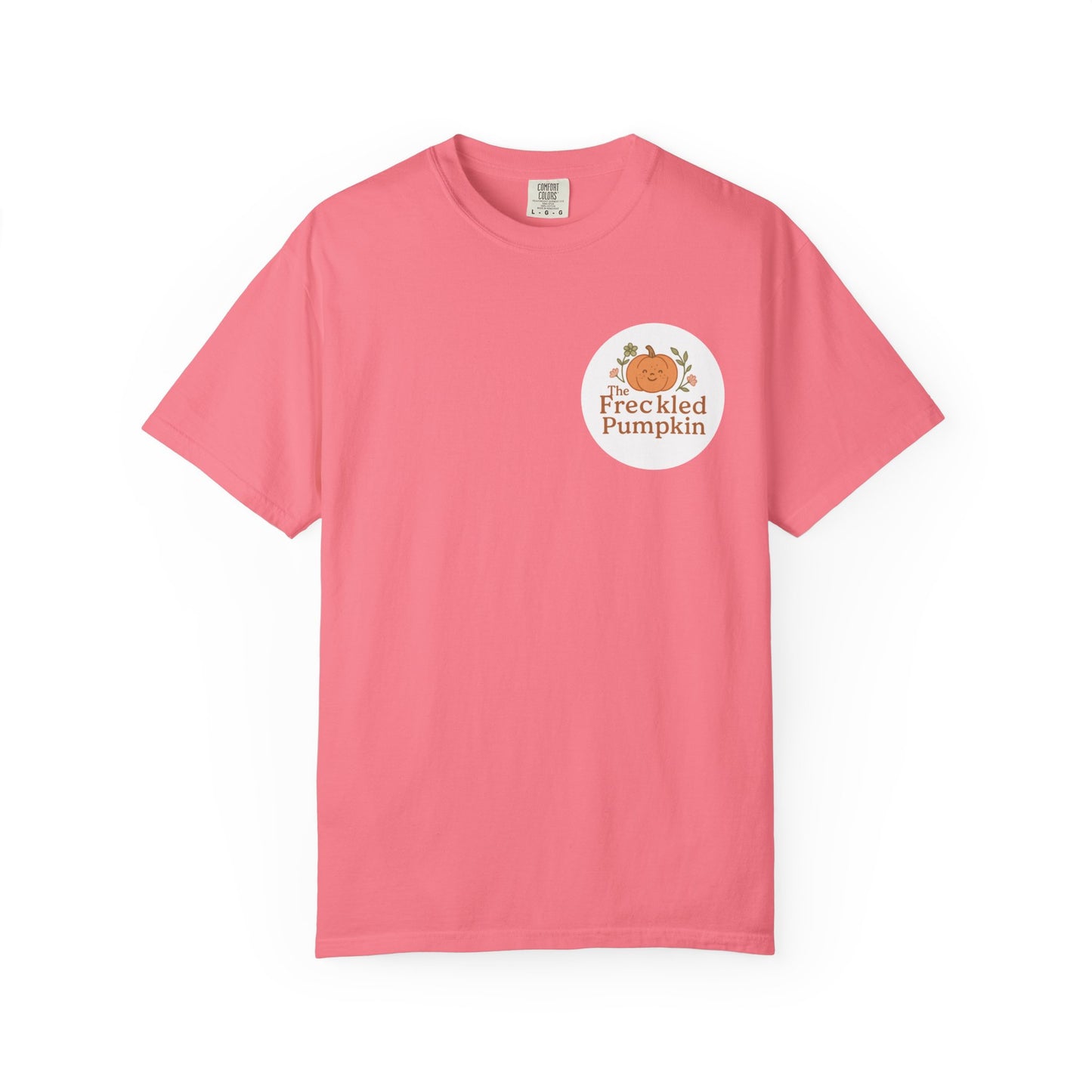 The Freckled Pumpkin Logo Doodle Unisex Comfort Colors T-shirt