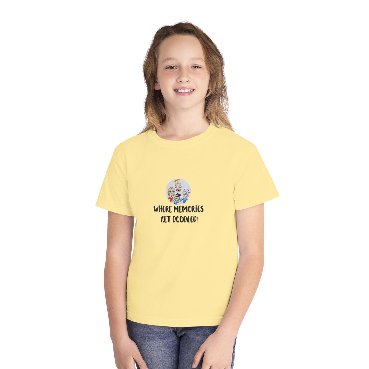 ✍️ Doodle Crew Youth Comfort Colors T-Shirt