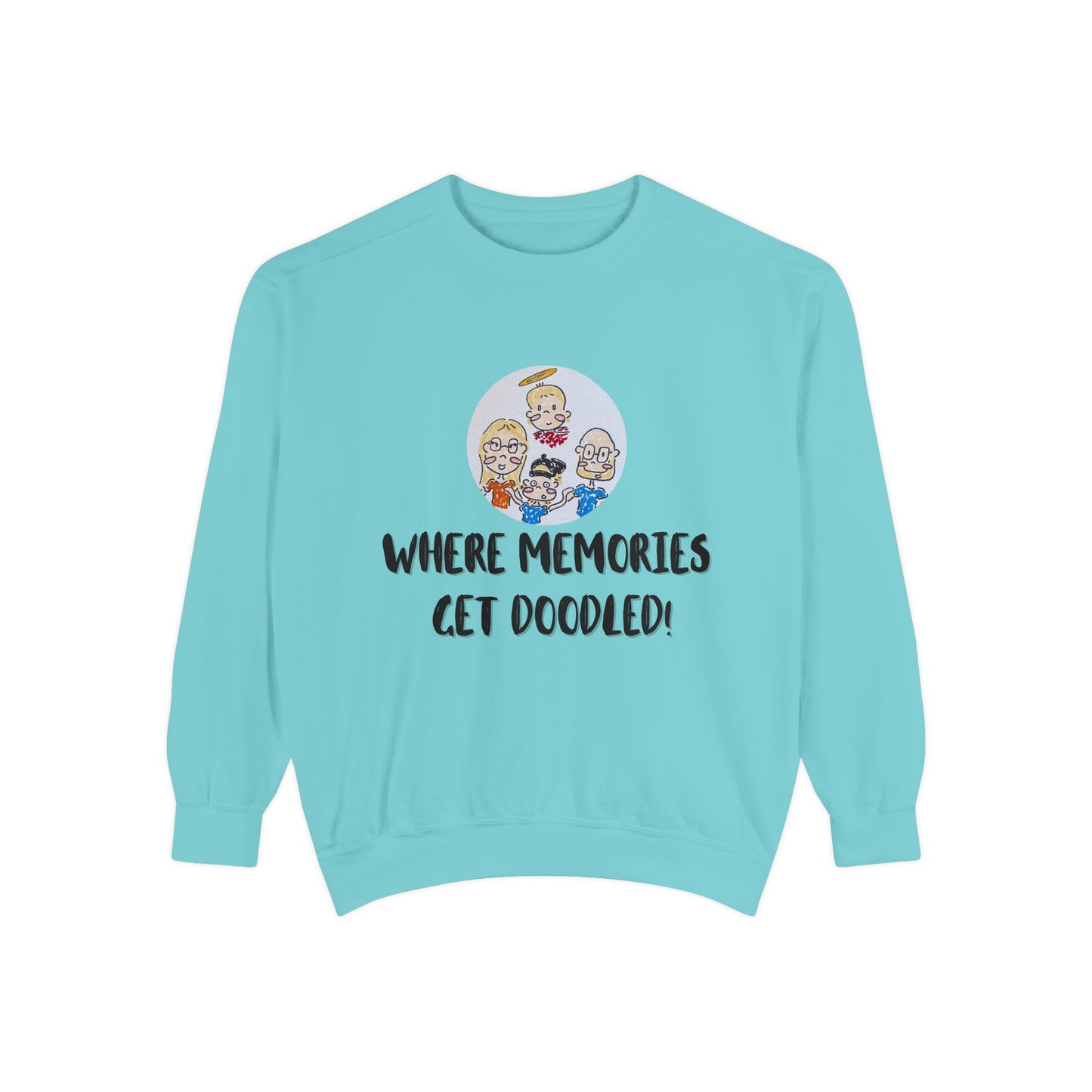 ✍️ Doodle Crew Sweatshirt -Comfort Colors Unisex Crew