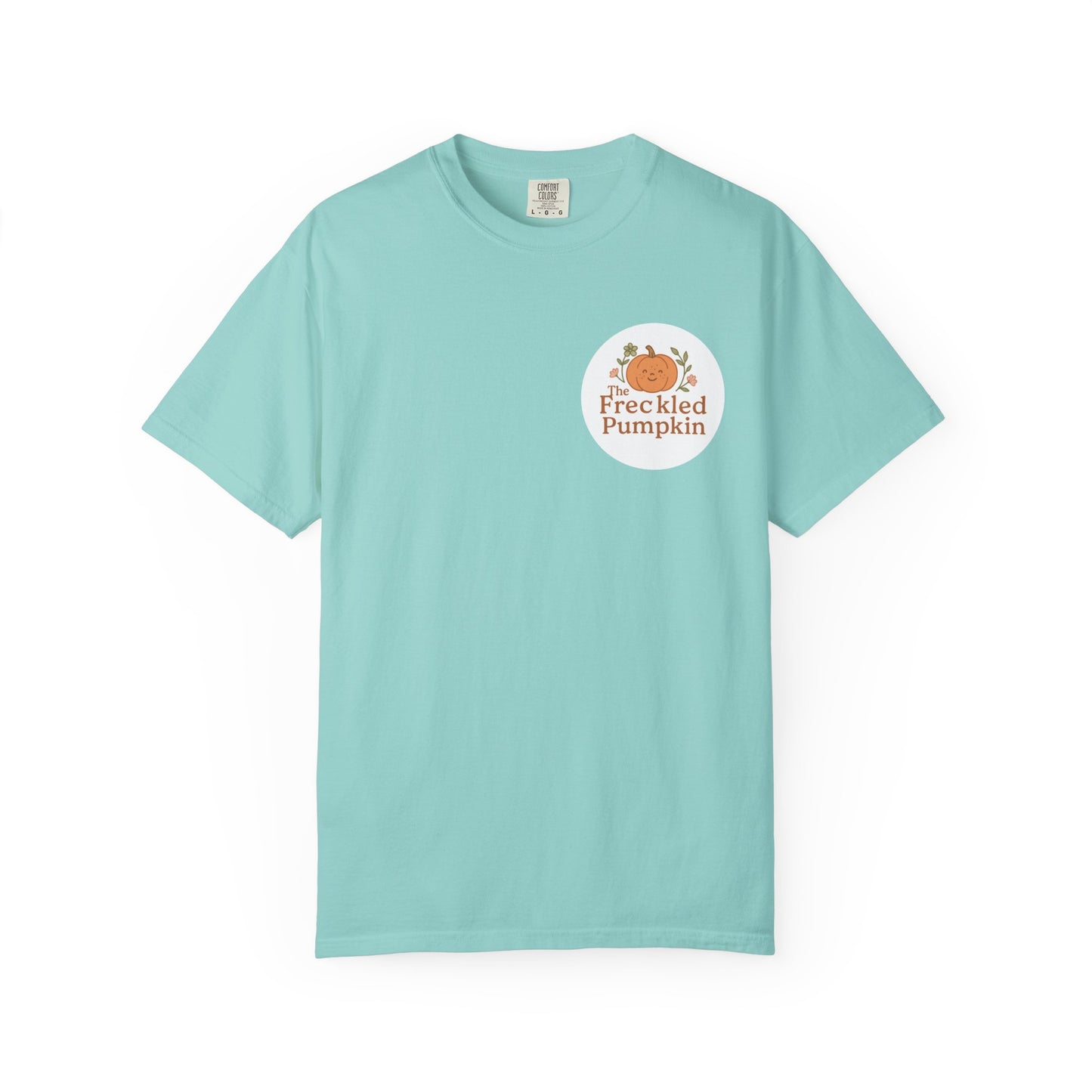 The Freckled Pumpkin Logo Engraving Unisex Comfort Colors T-shirt