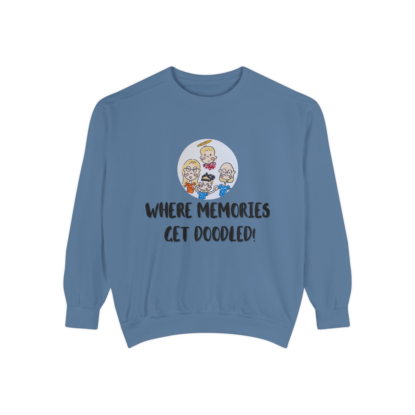 ✍️ Doodle Crew Sweatshirt -Comfort Colors Unisex Crew