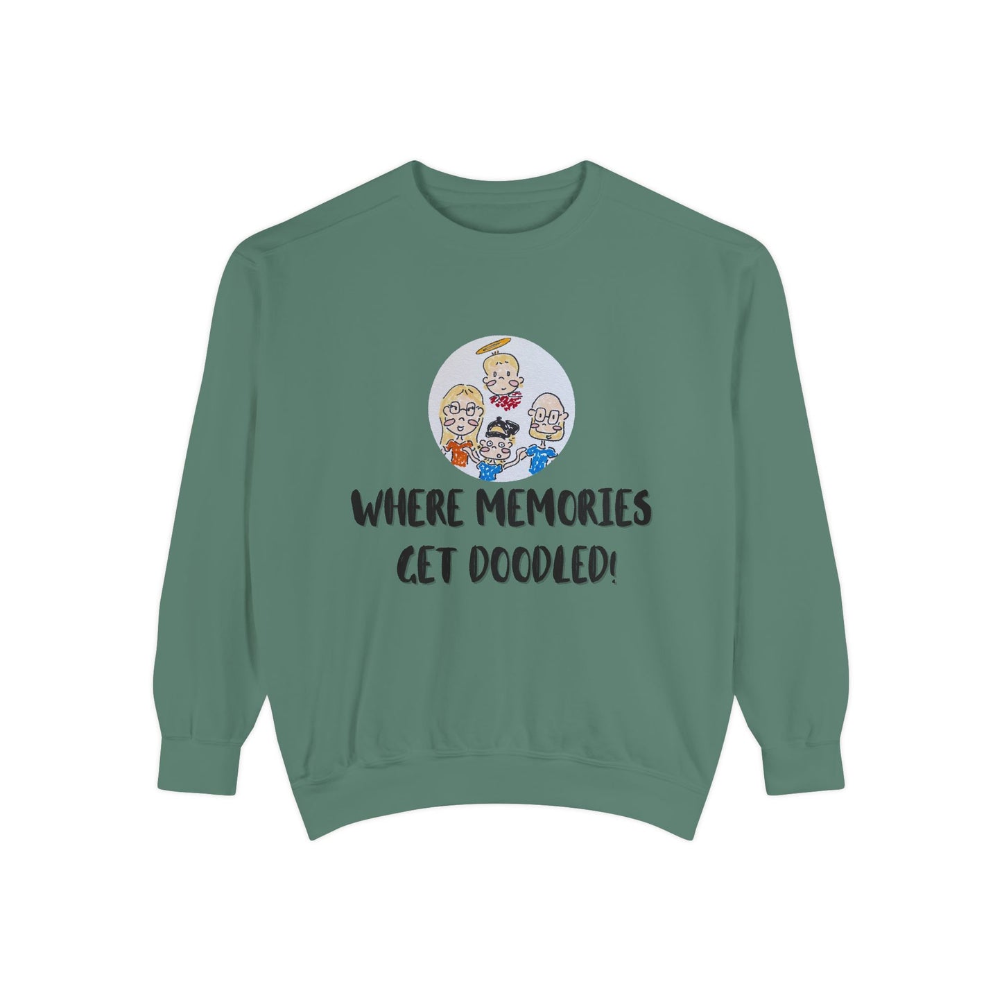 ✍️ Doodle Crew Sweatshirt -Comfort Colors Unisex Crew