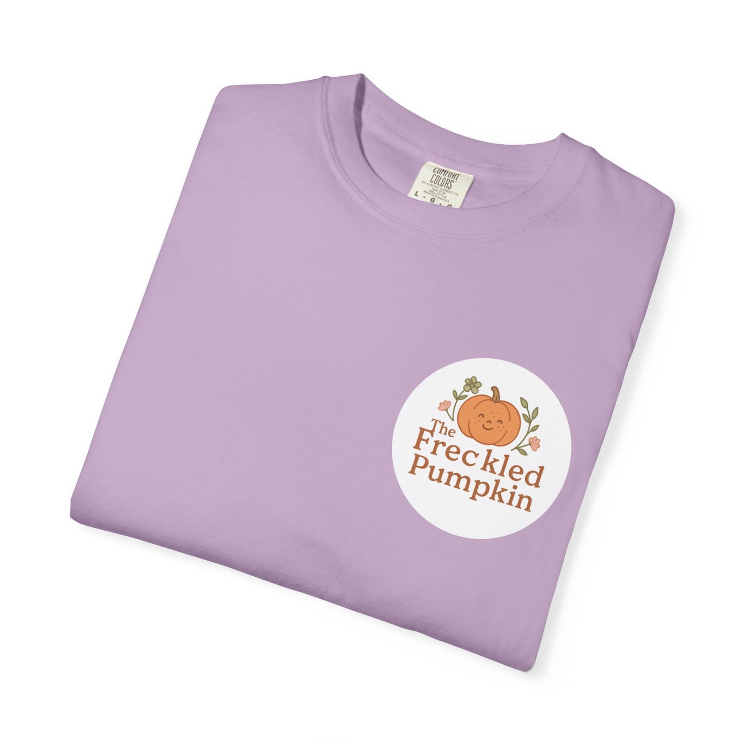 The Freckled Pumpkin Logo Doodle Unisex Comfort Colors T-shirt