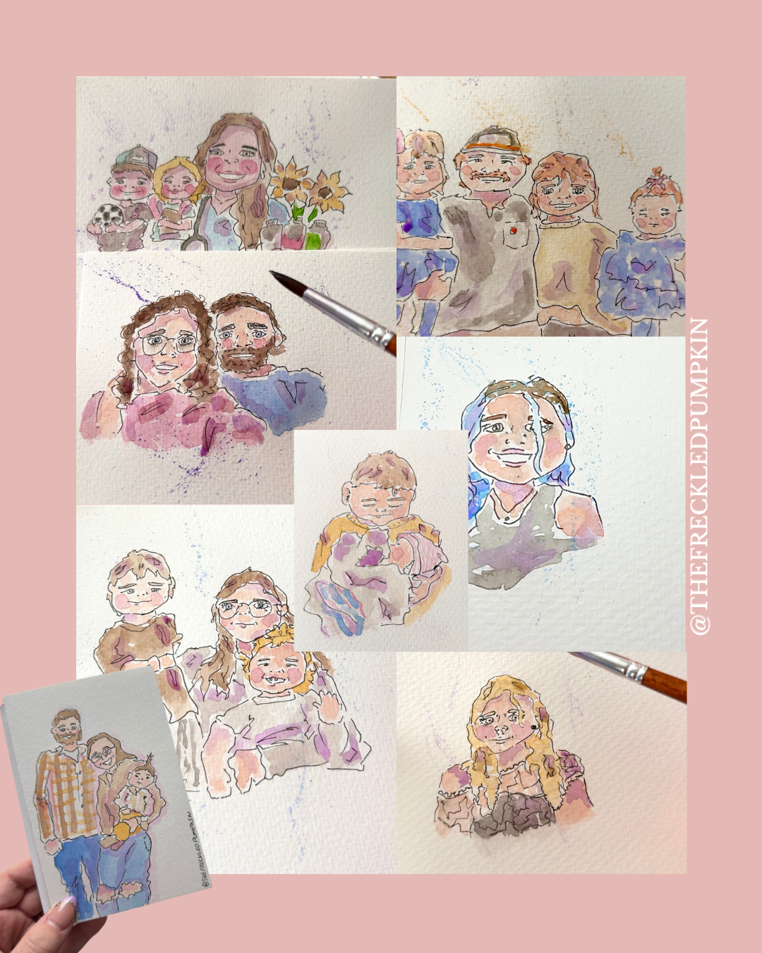 The Golden Patch 11x14 Watercolor Painted Memory