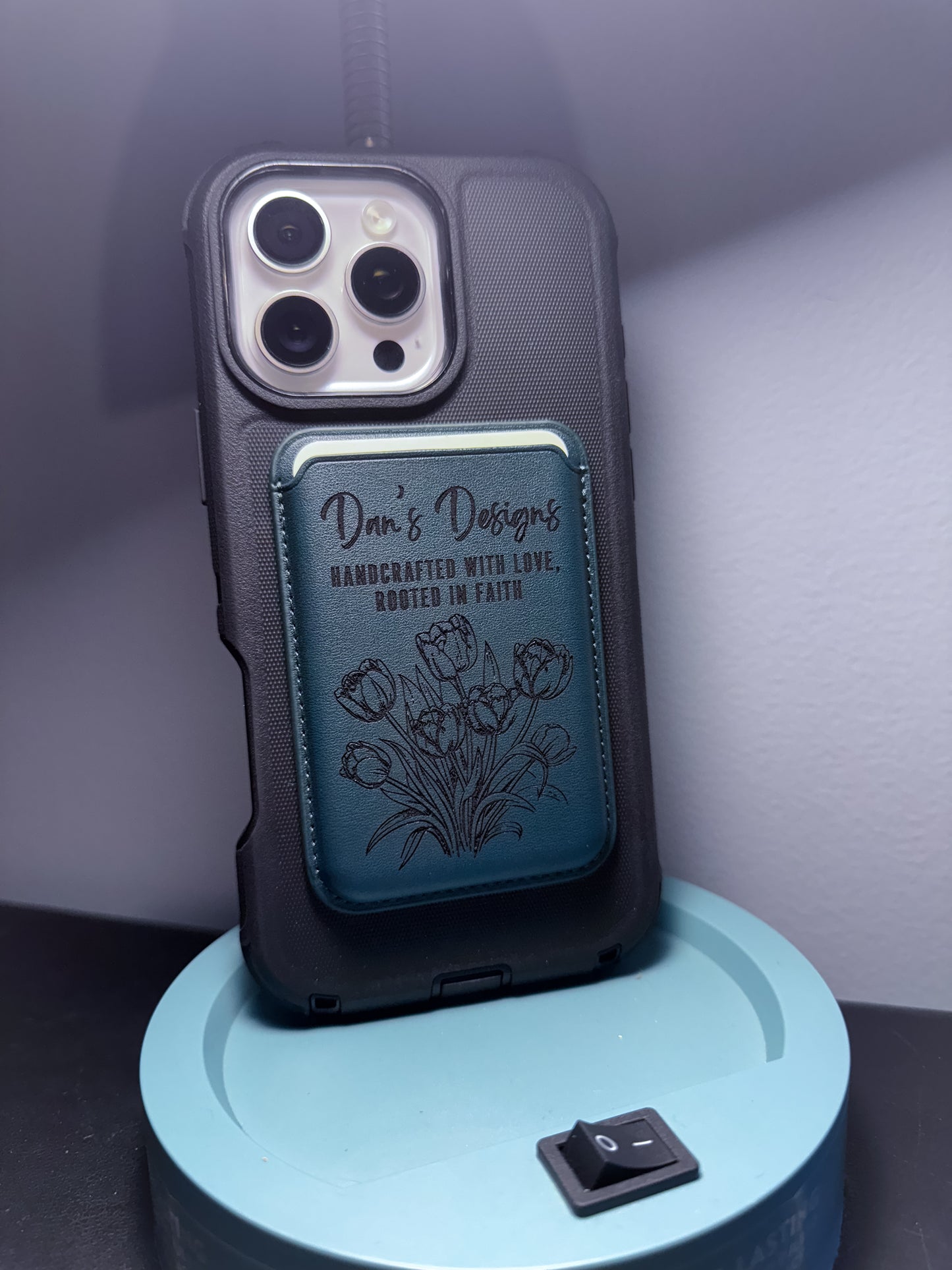 Magnetic Card Holder Custom Engraved