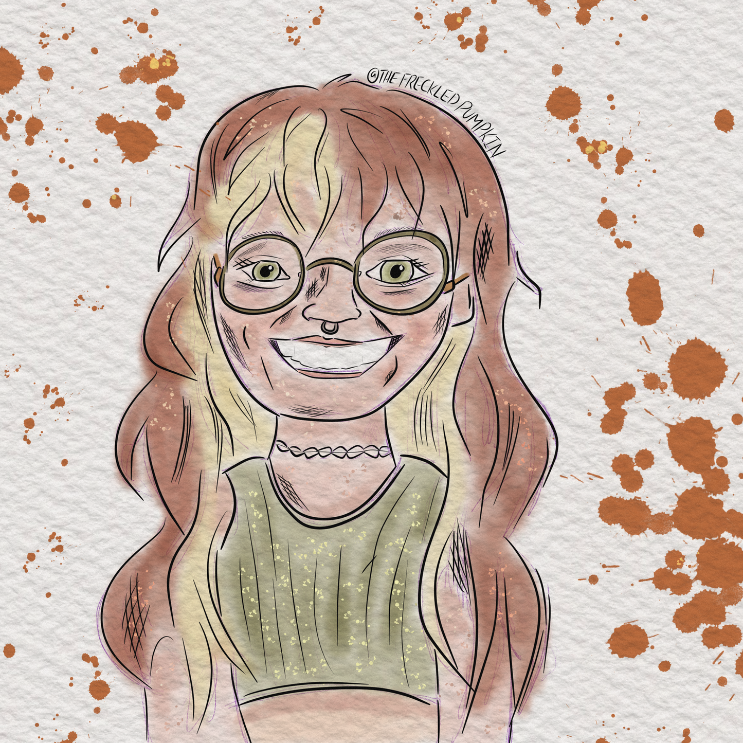 Digital Doodle Booth Portrait