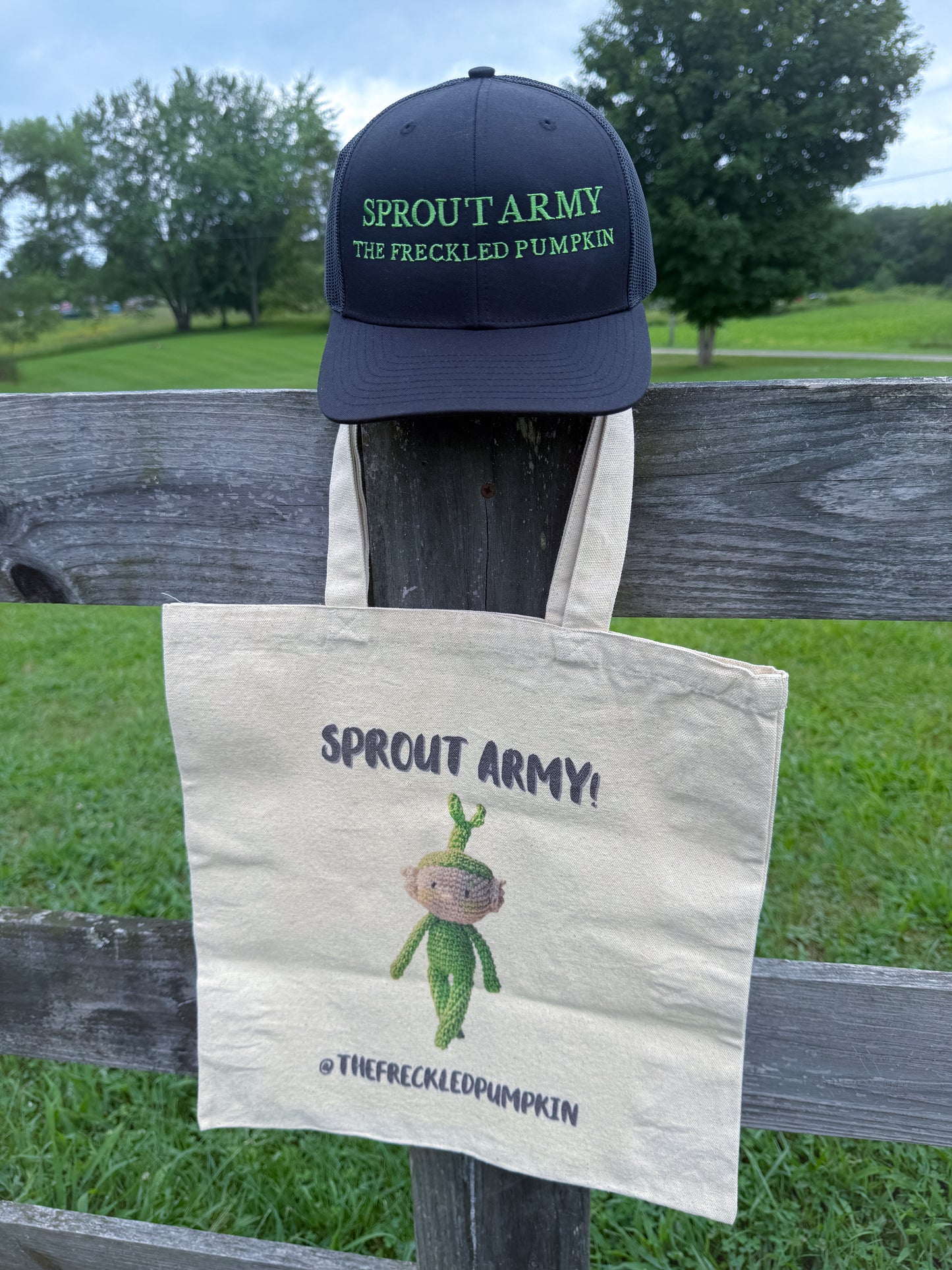 🌱Sprout Army Snapback Trucker Cap, Embroidered Cap for Gardeners, Outdoor Enthusiasts, Eco-Friendly Gift, Unique Style, Casual Fashion