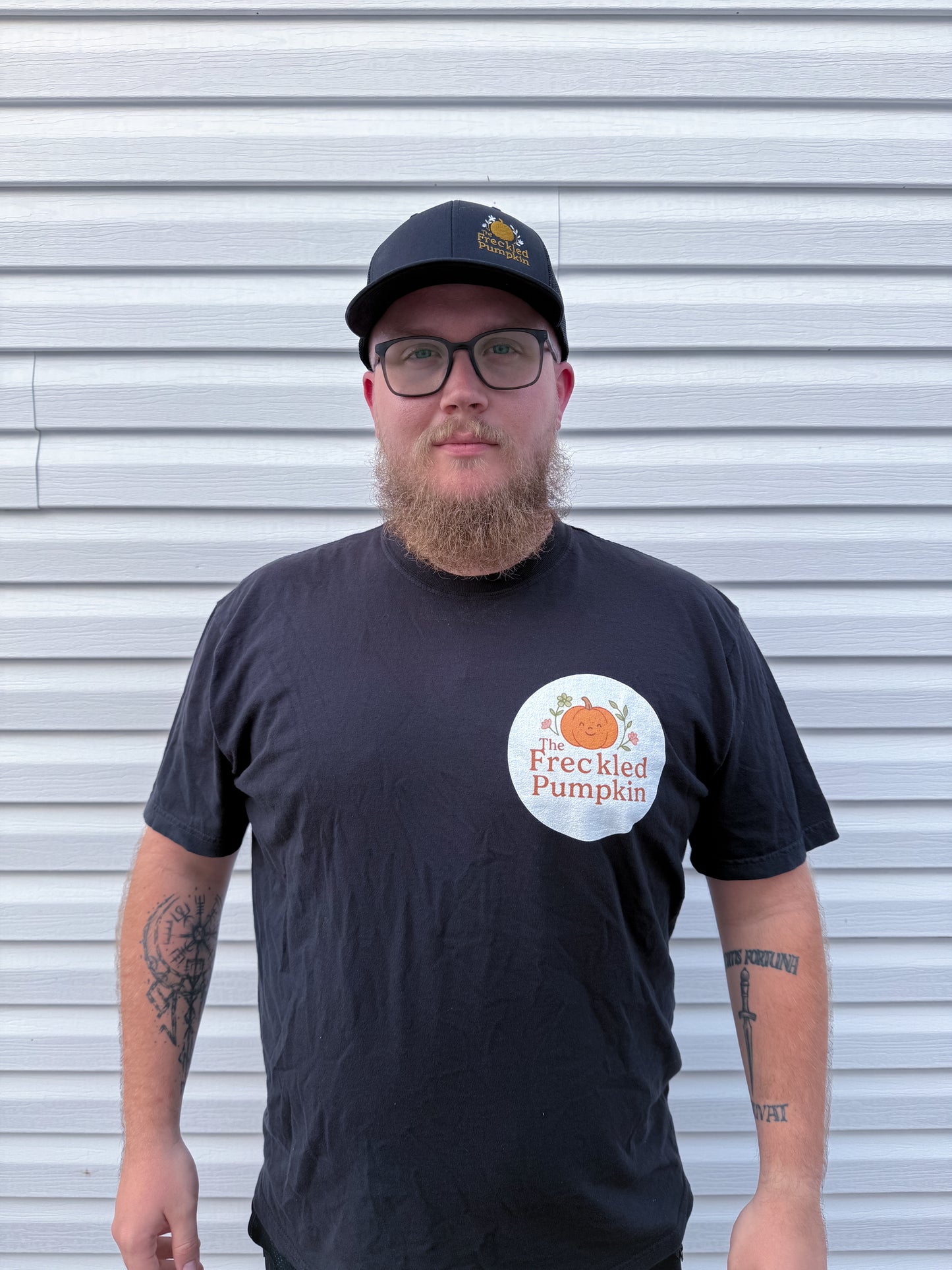 The Freckled Pumpkin Logo Engraving Unisex Comfort Colors T-shirt