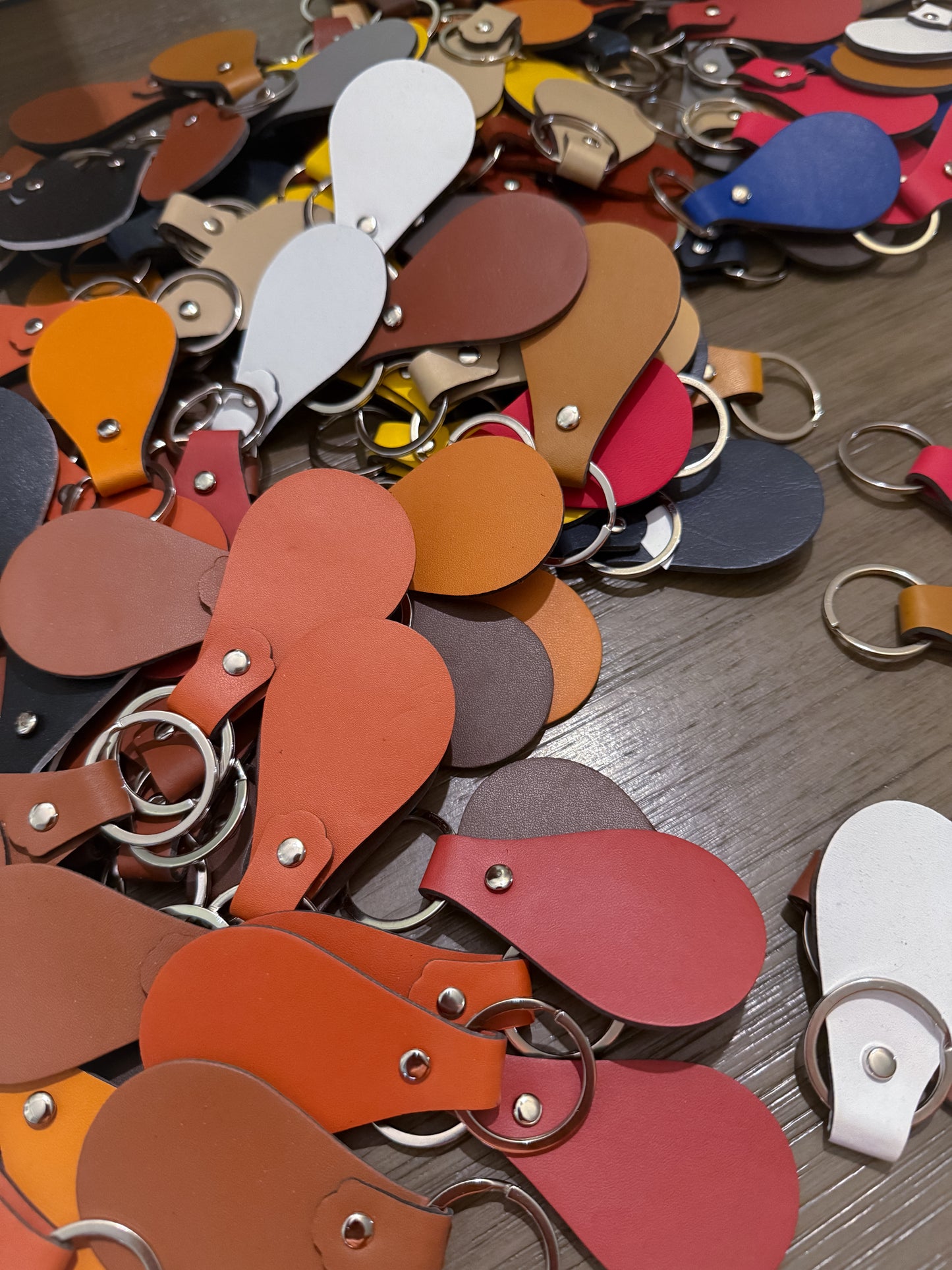 ✍️Doodle Crew Leather Engraved Keychain