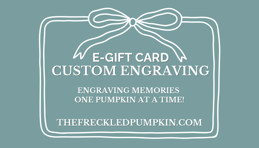 Physical Engraved Gift Card (ADD ON) ***This listing is to ship a physical copy!!!***