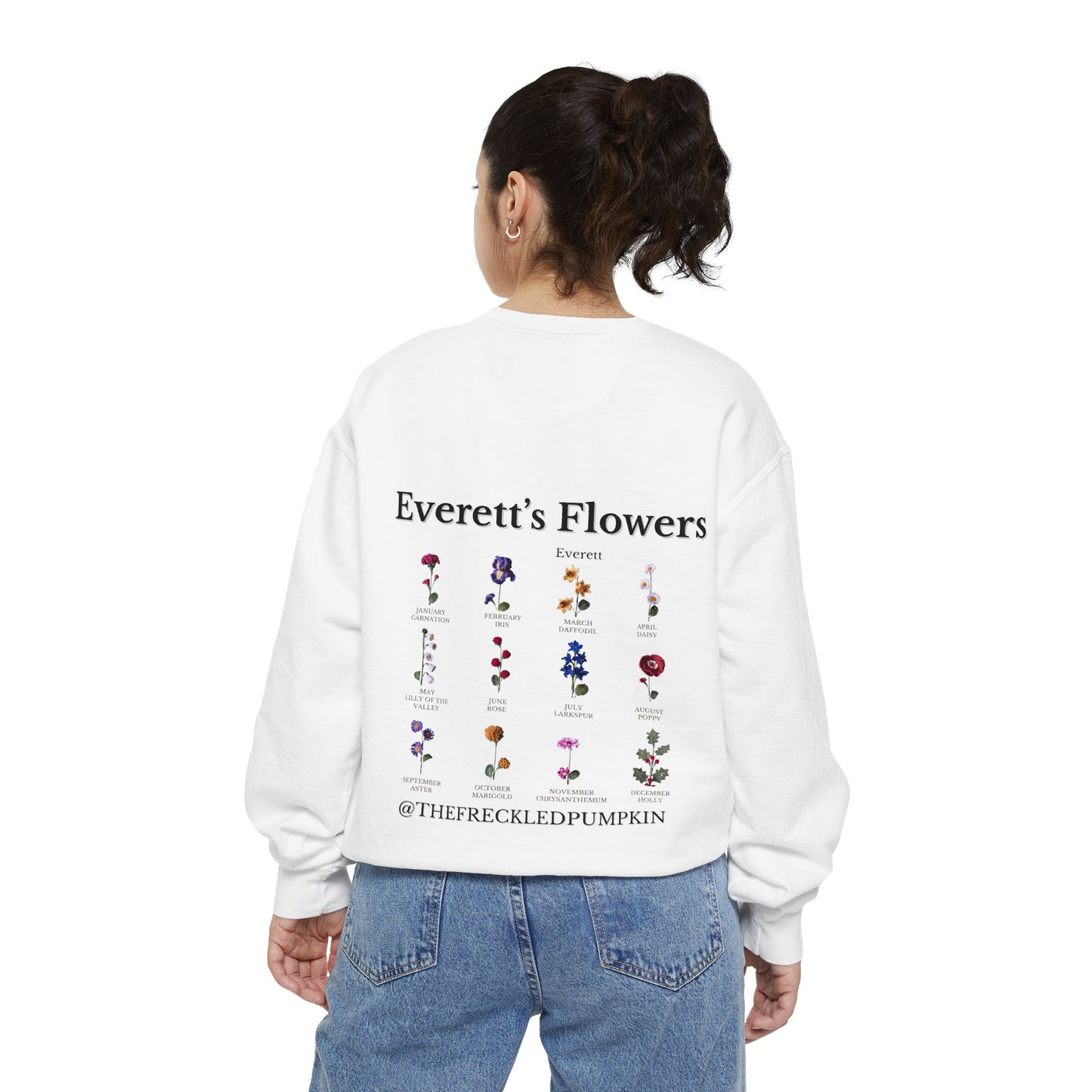 🍓Everett’s Flowers Sweatshirt - Comfort Colors Unisex Crew