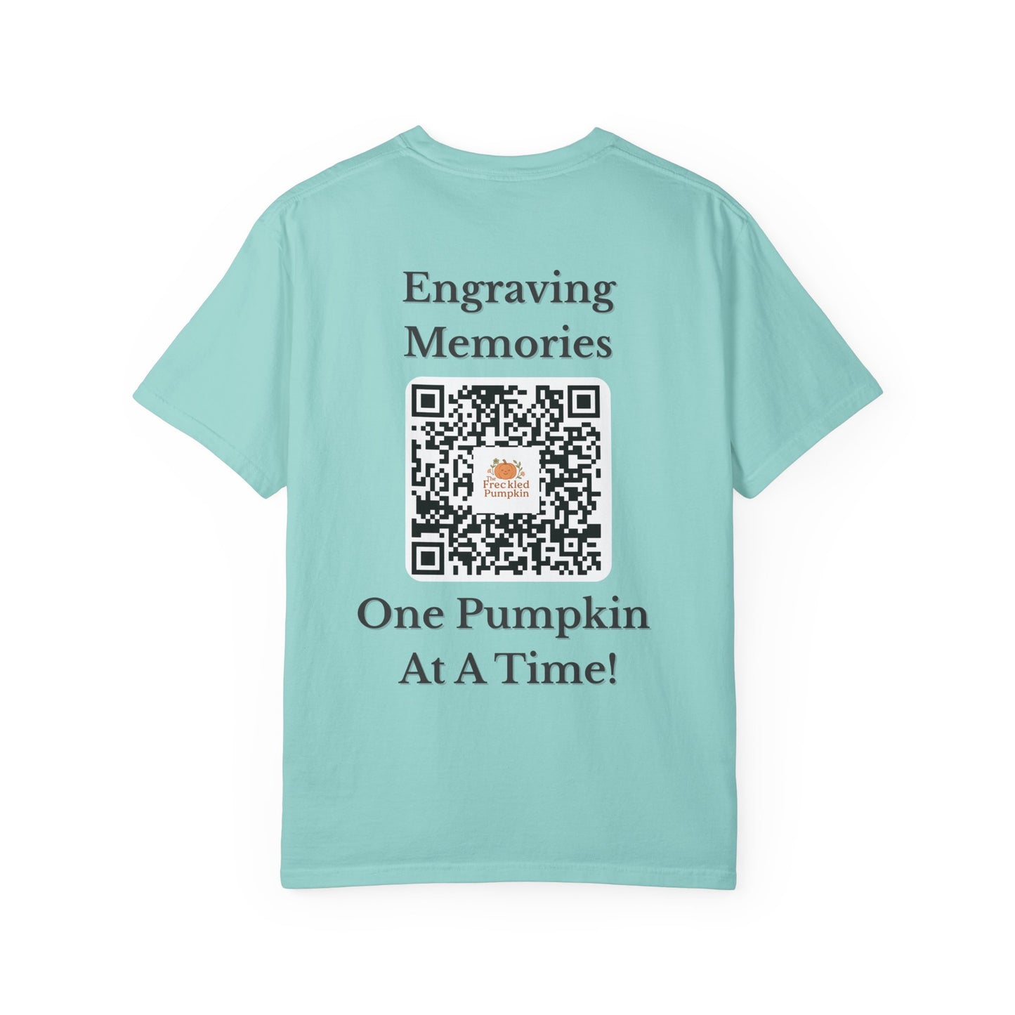 The Freckled Pumpkin Logo Engraving Unisex Comfort Colors T-shirt