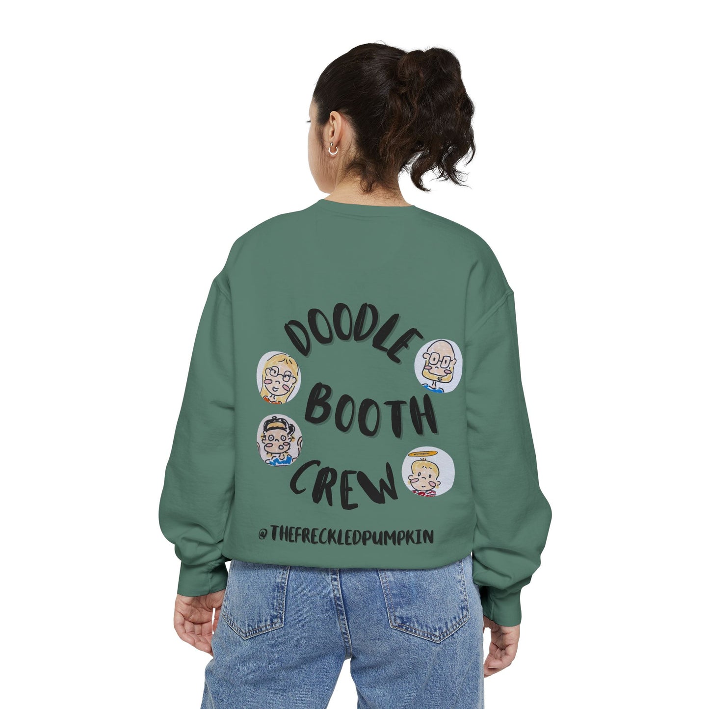 ✍️ Doodle Crew Sweatshirt -Comfort Colors  Unisex Crew