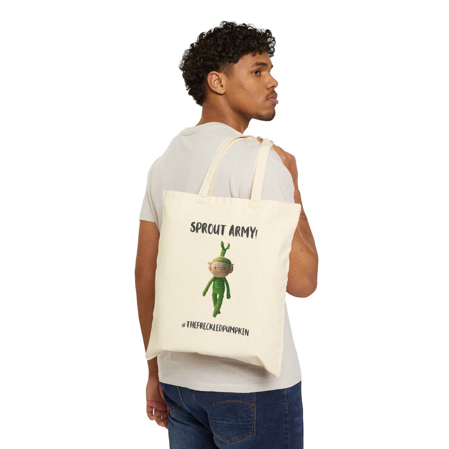 🌱 Sprout Army Cotton Canvas Tote