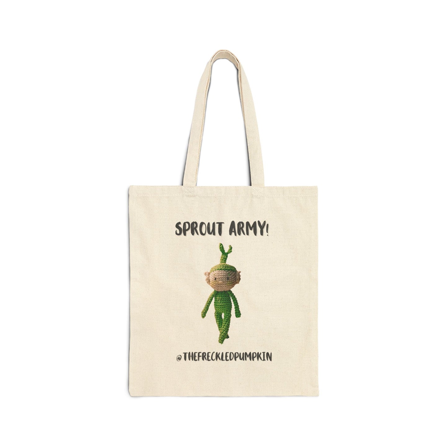 🌱 Sprout Army Cotton Canvas Tote